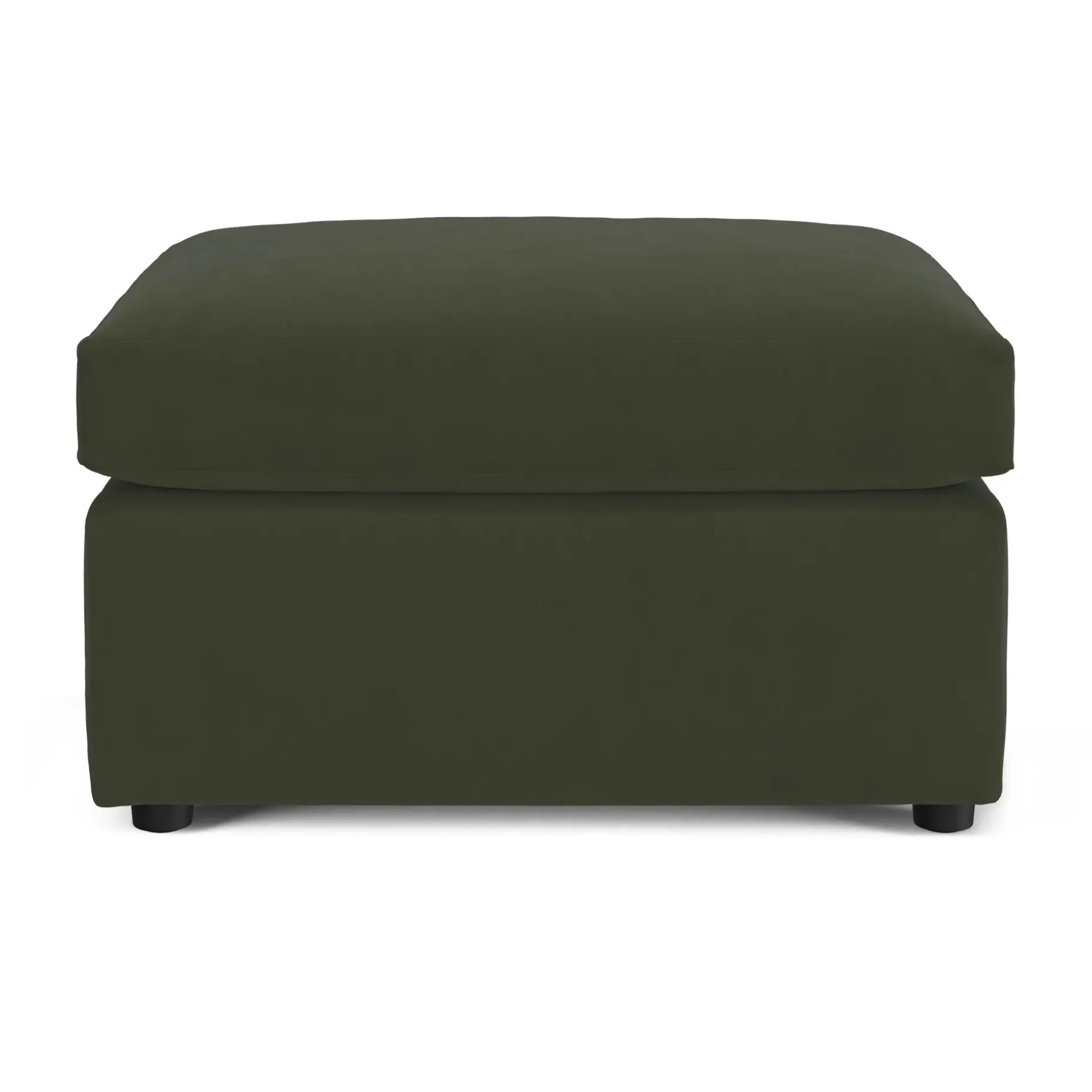 Landry 28" Velvet Ottoman - Hale Fir Green