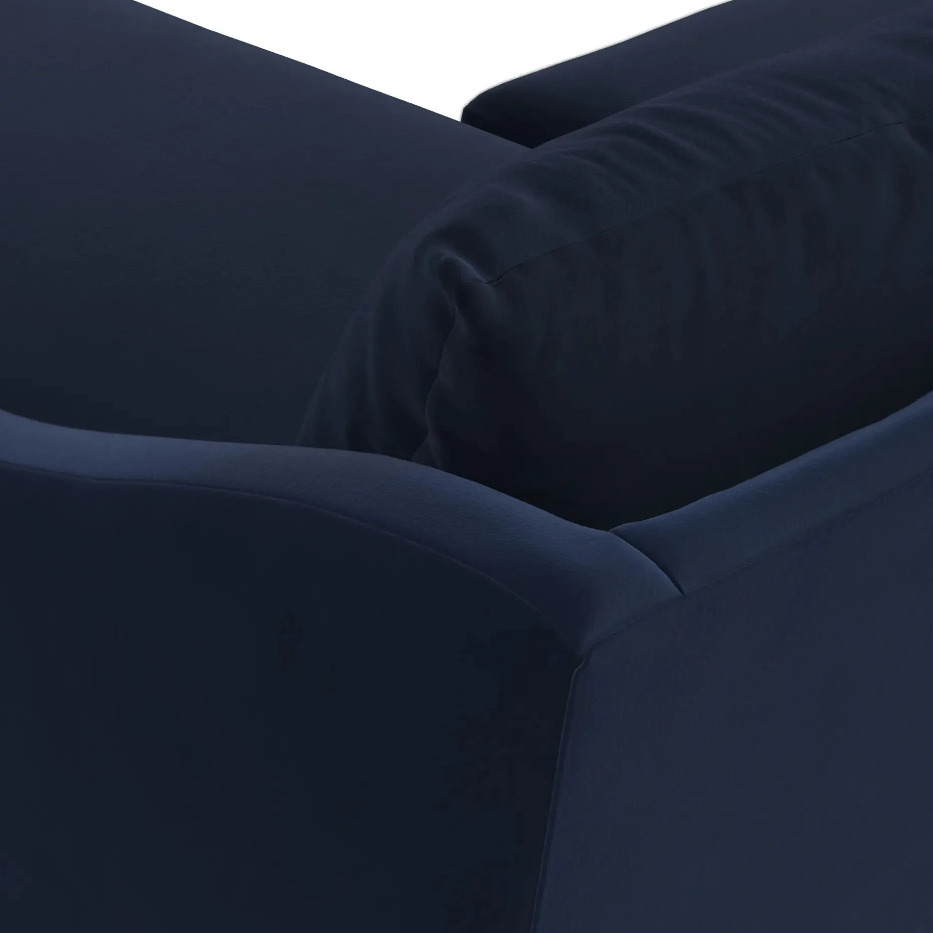 Landry 84.5" Velvet Reversible Storage Sectional - Hale Ink