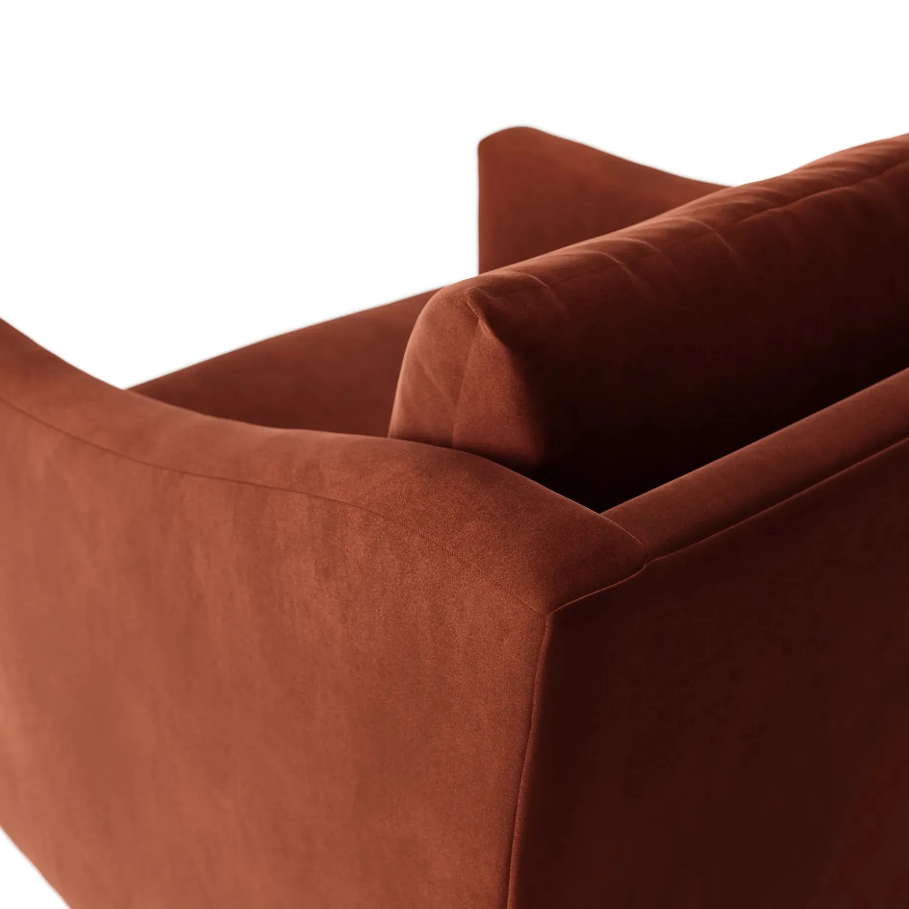 Landry 32.25" Velvet Swivel Lounge Chair - Hale Rust