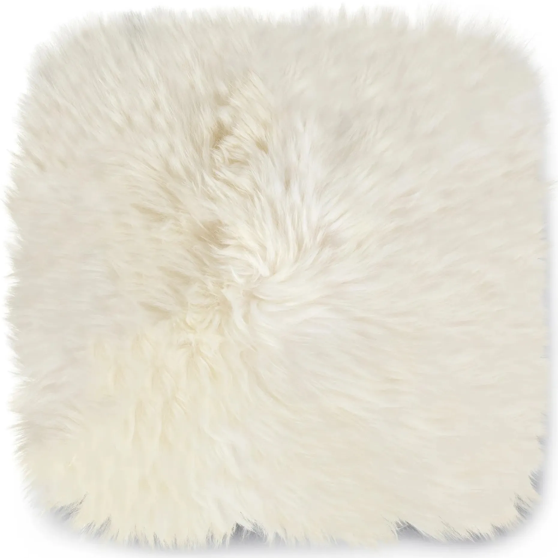 Lanna Sheepskin Seat Pad Set - Ivory