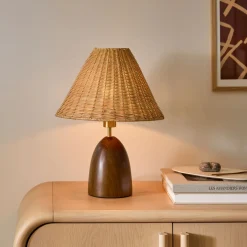 Layne Table Lamp - Rattan