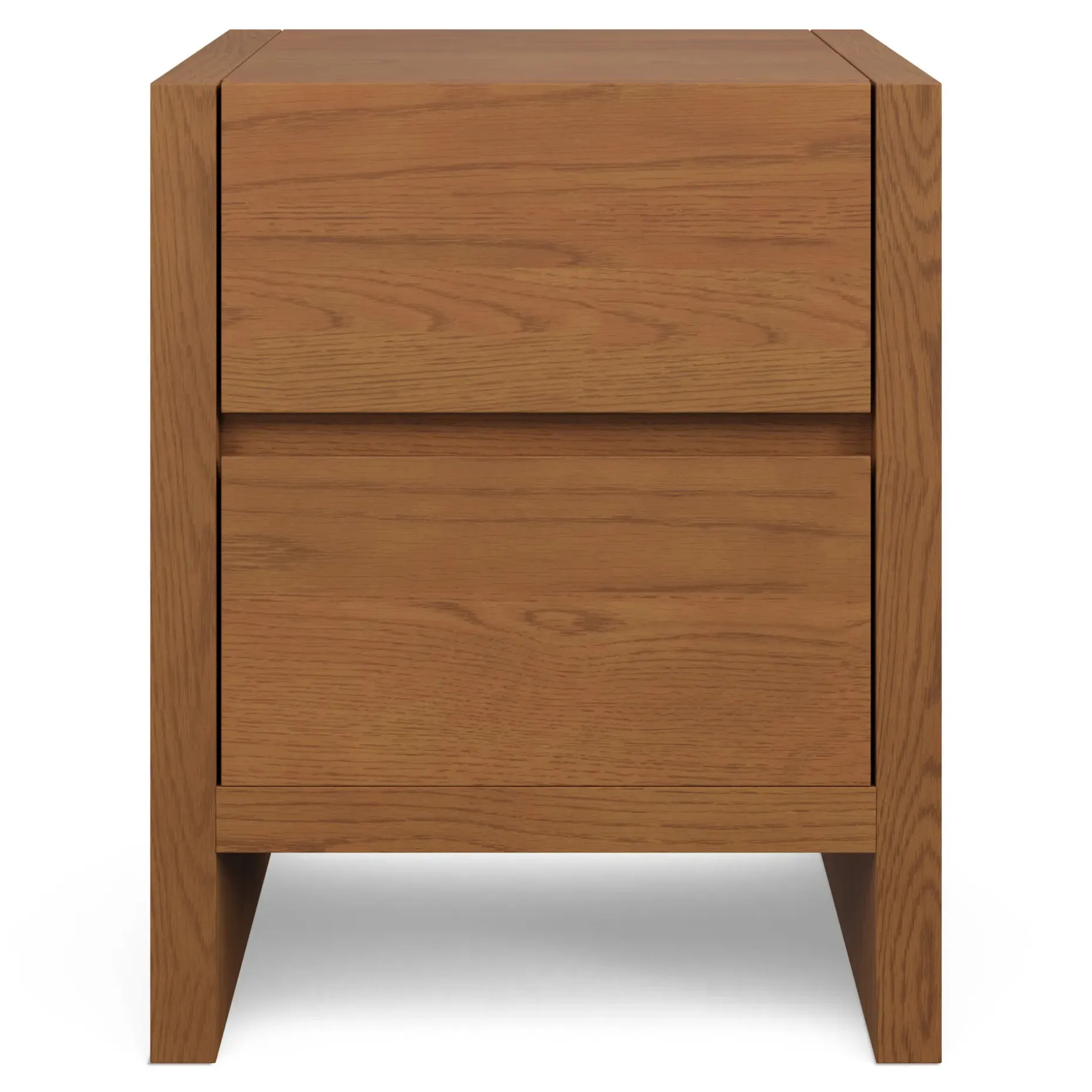 Leif 2-Drawer Nightstand - Smoked Oak