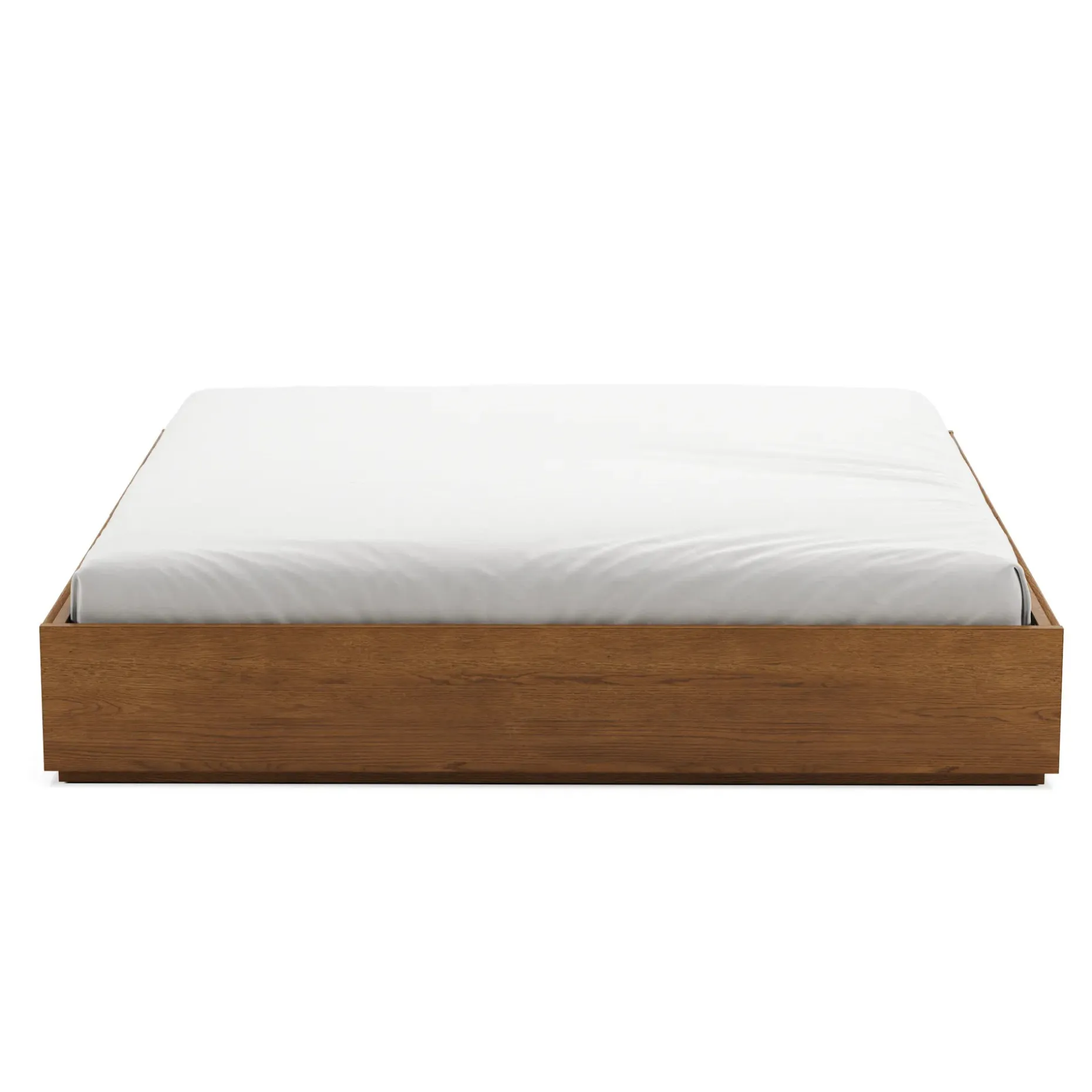 Leif King Platform Storage Bed - Smoked Oak