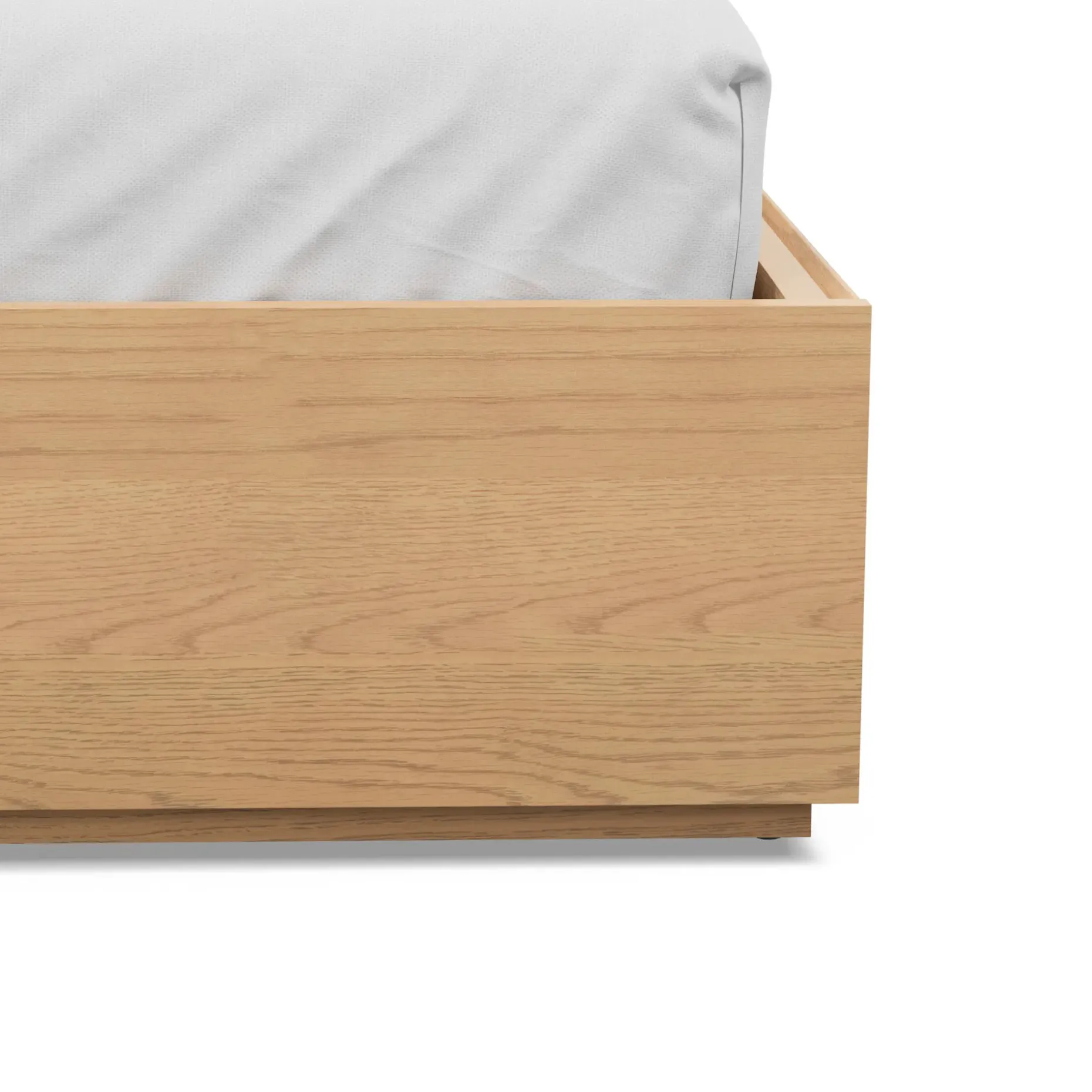 Leif King Storage Bed - White Oak