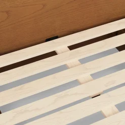 Leif King Storage Bed with Nightstands Set - Smoked Oak