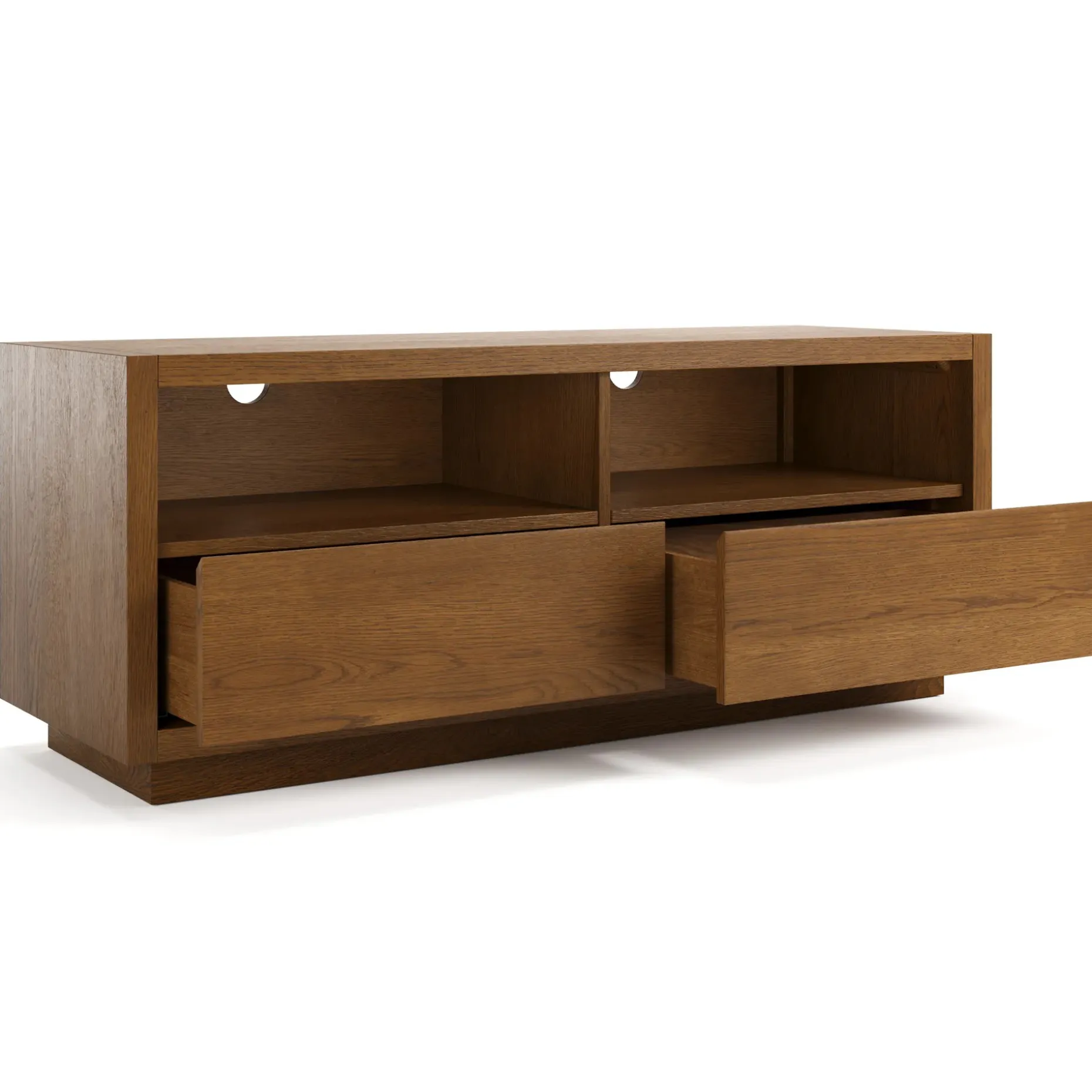 Leif 54" Media Unit - Smoked Oak