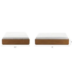 Leif Queen Platform Bed - Smoked Oak