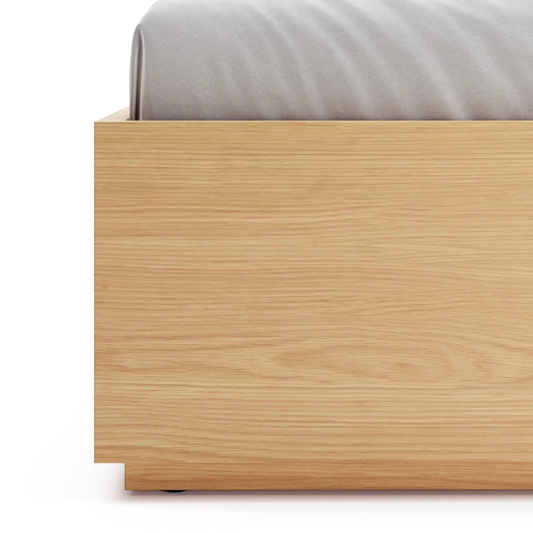 Leif Queen Platform Bed - White Oak