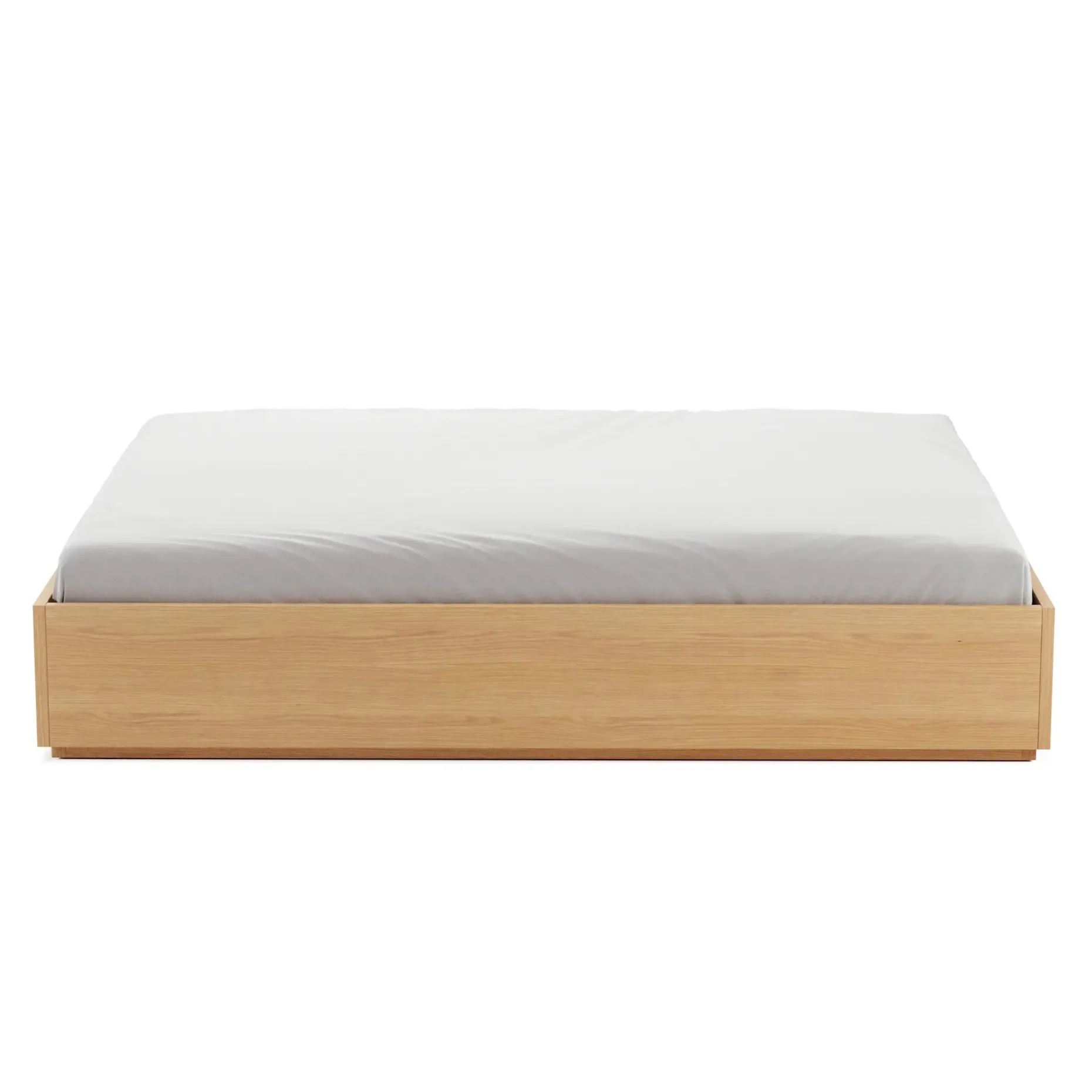 Leif Queen Platform Bed - White Oak