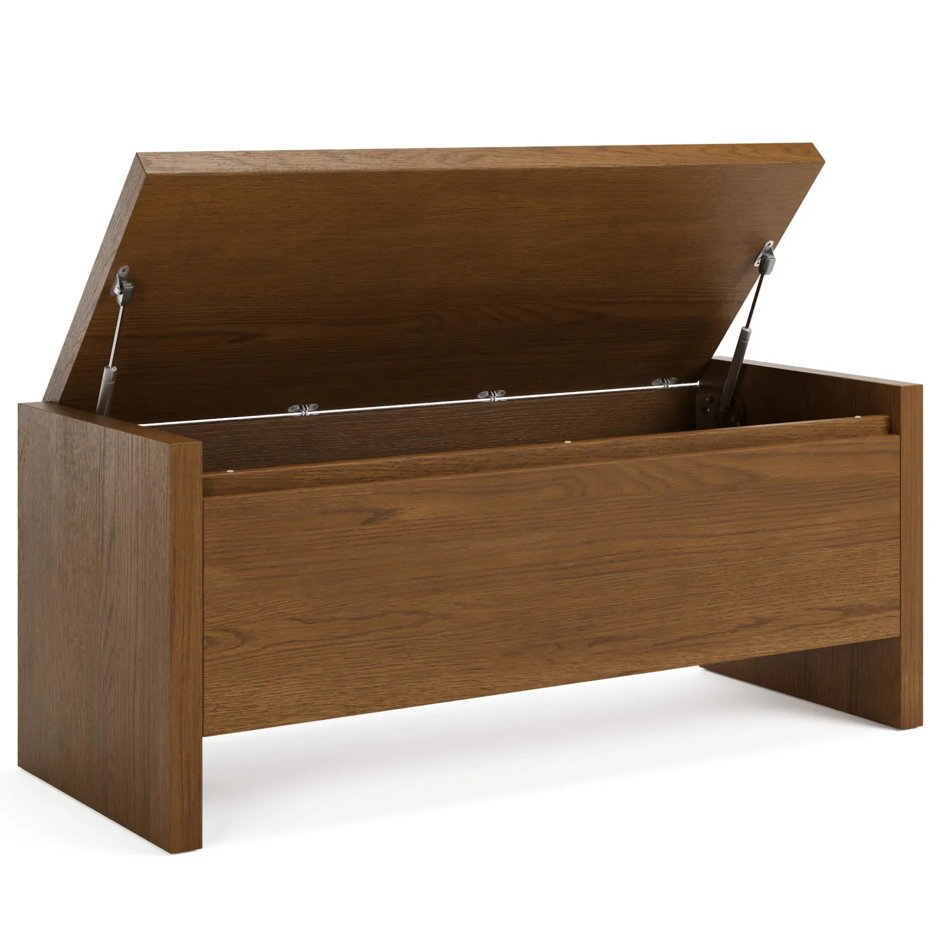 Leif 42" Storage Bench - Smoked Oak