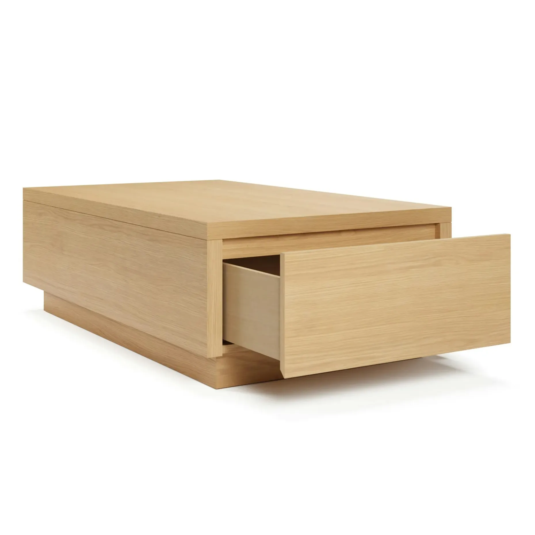 Leif 47" Storage Coffee Table - White Oak