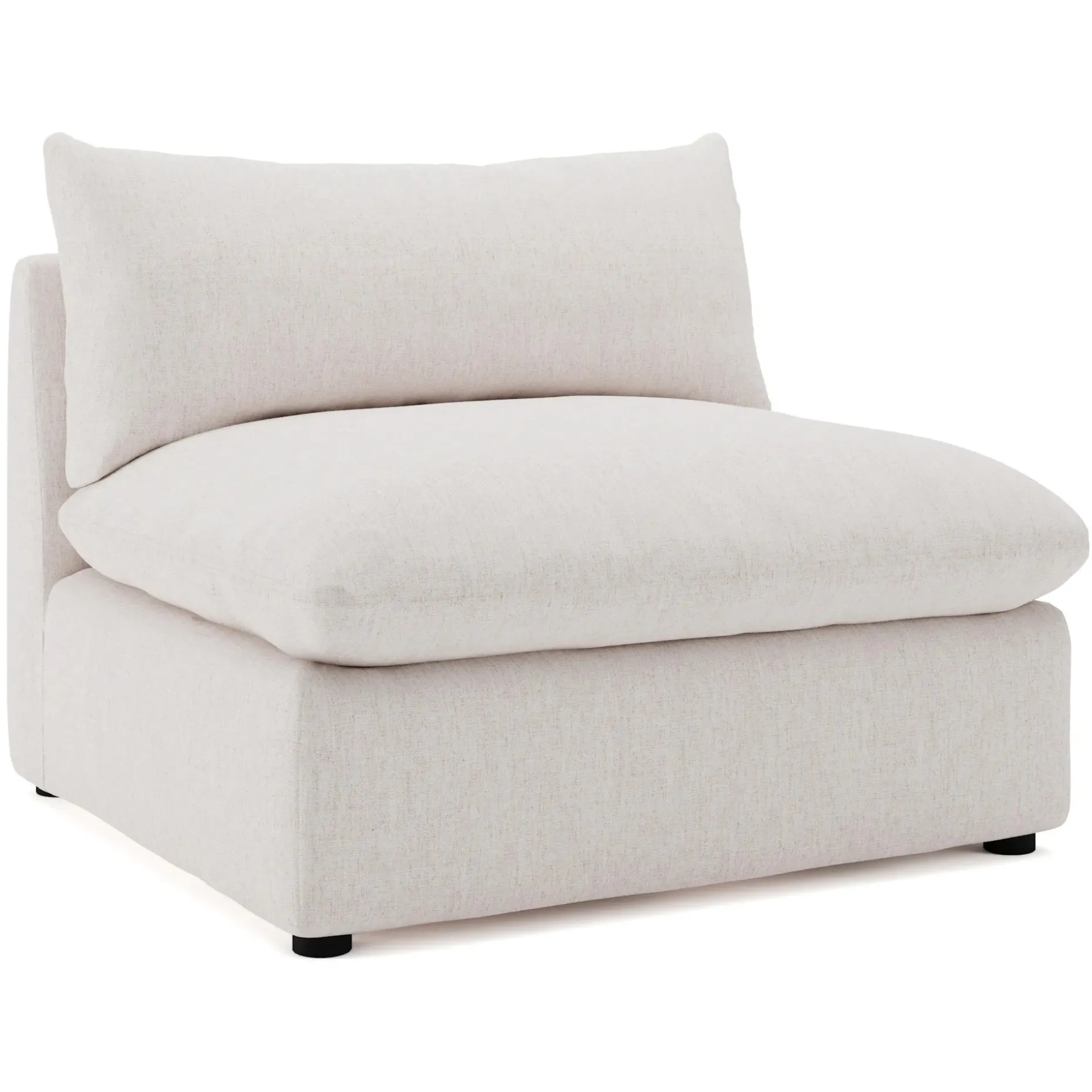 Leigh 39.5" Armless Chair Module - Napa White
