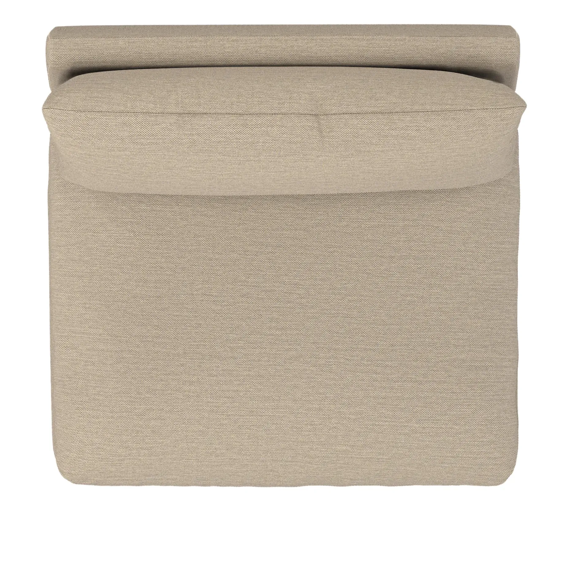 Leigh 39.5" Armless Chair Module - Silver Taupe