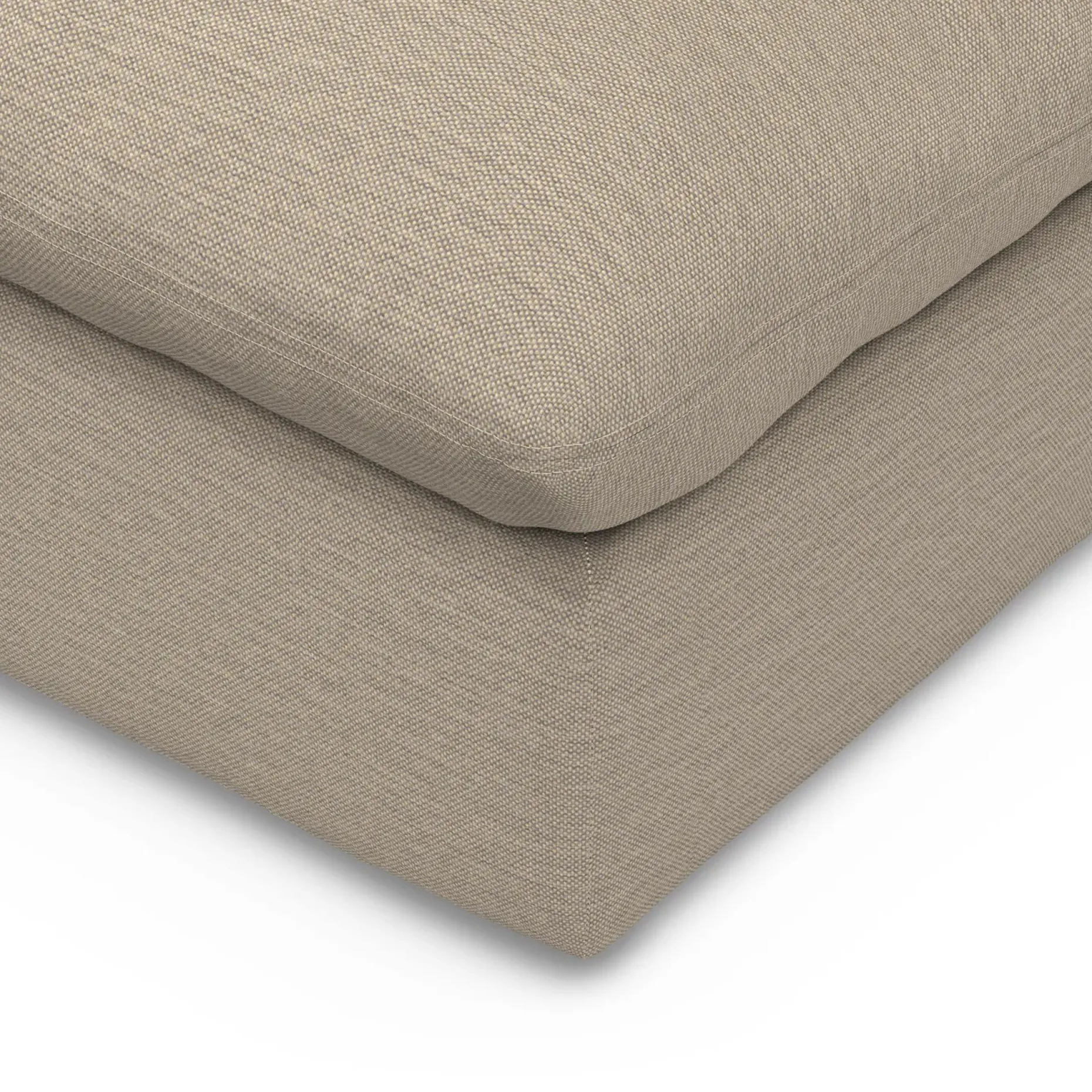 Leigh 39.5" Armless Chair Module - Silver Taupe