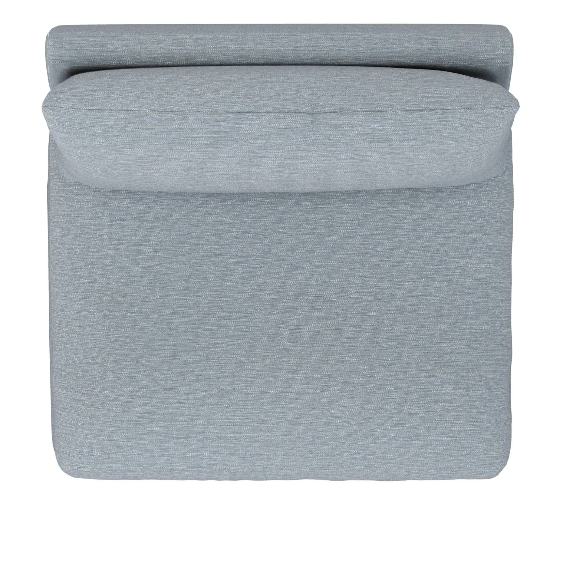 Leigh 39.5" Armless Chair Module - Silver Light Blue