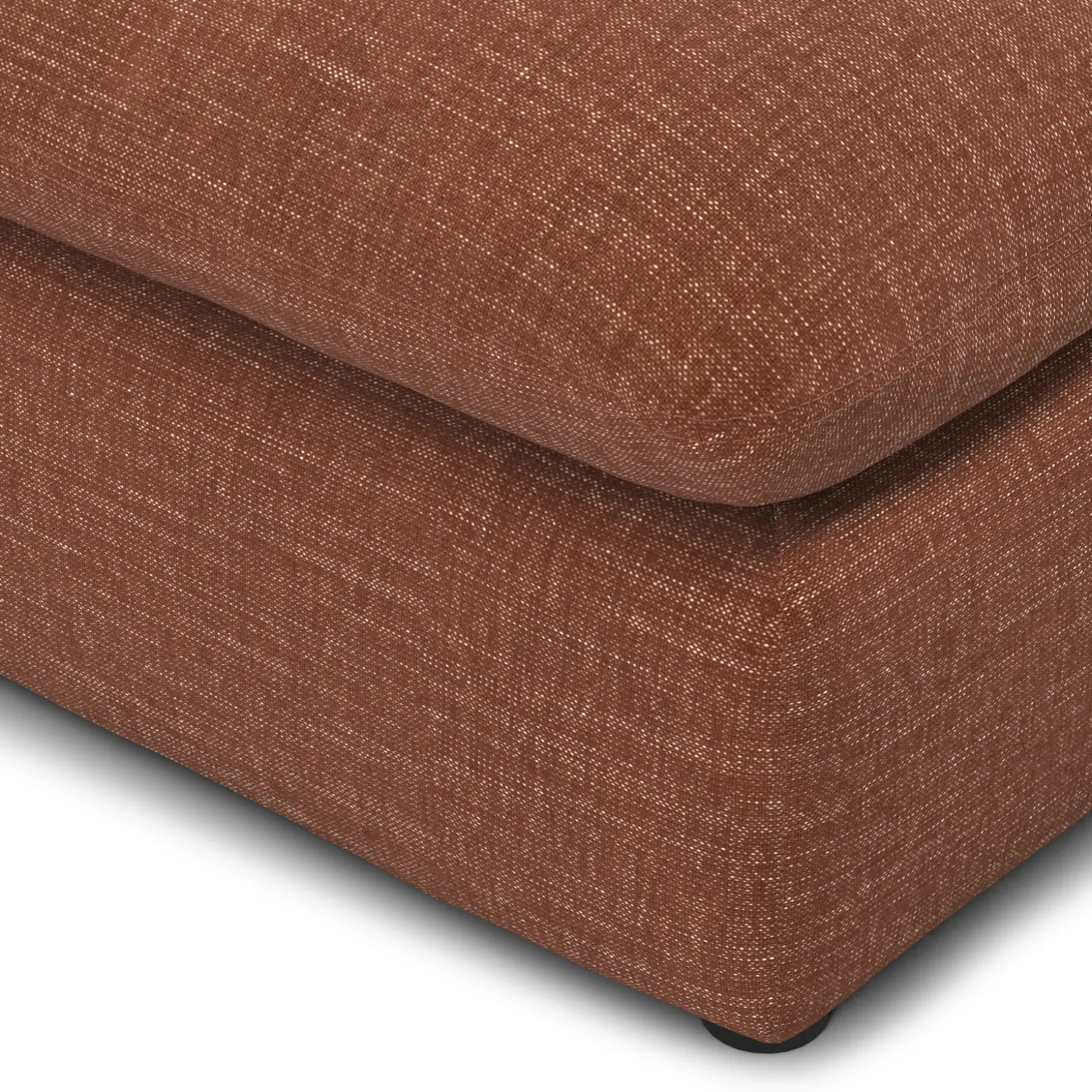 Leigh 79" Armless Modular Sofa - Napa Rust