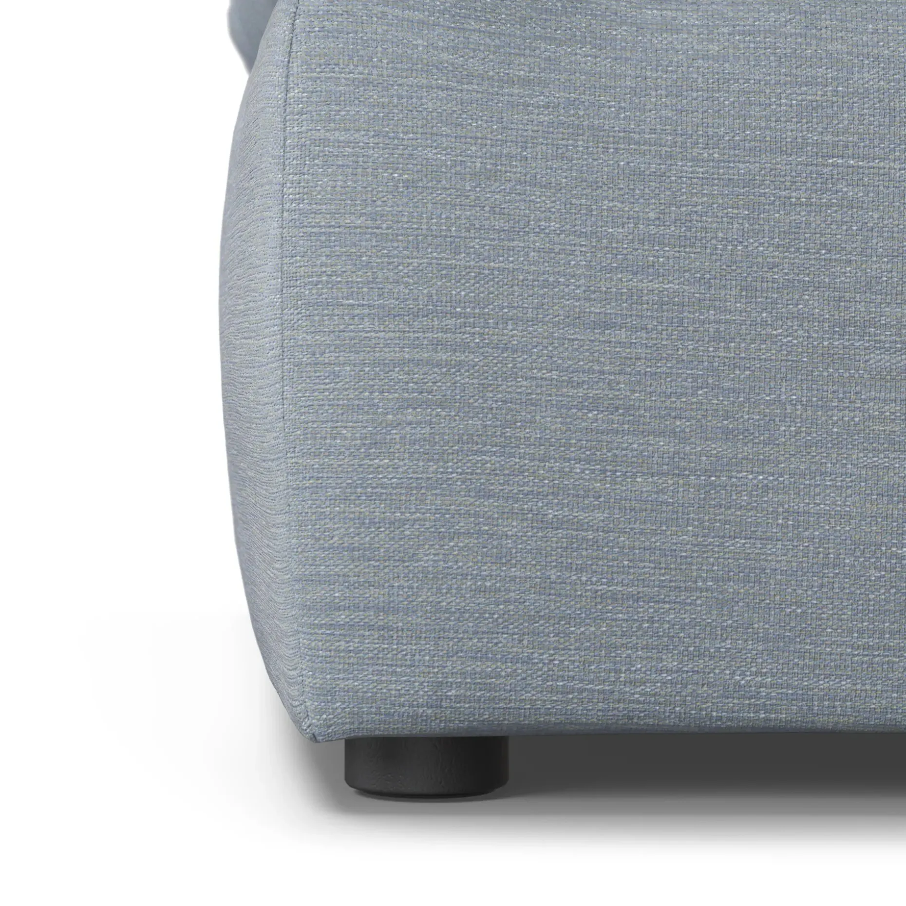 Leigh 79" Armless Modular Sofa - Silver Light Blue
