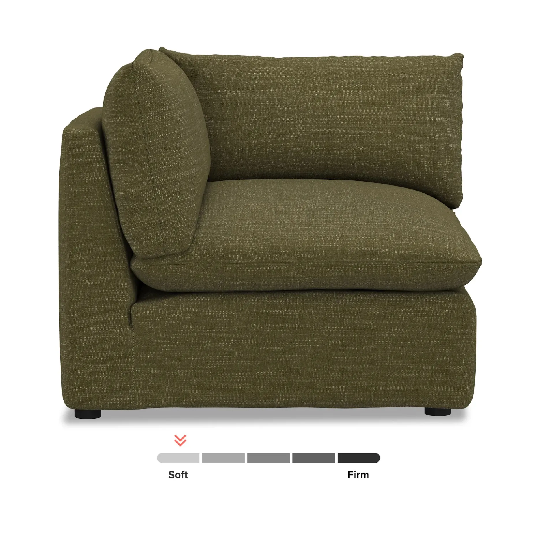 Leigh 41" Corner Chair Module - Napa Moss