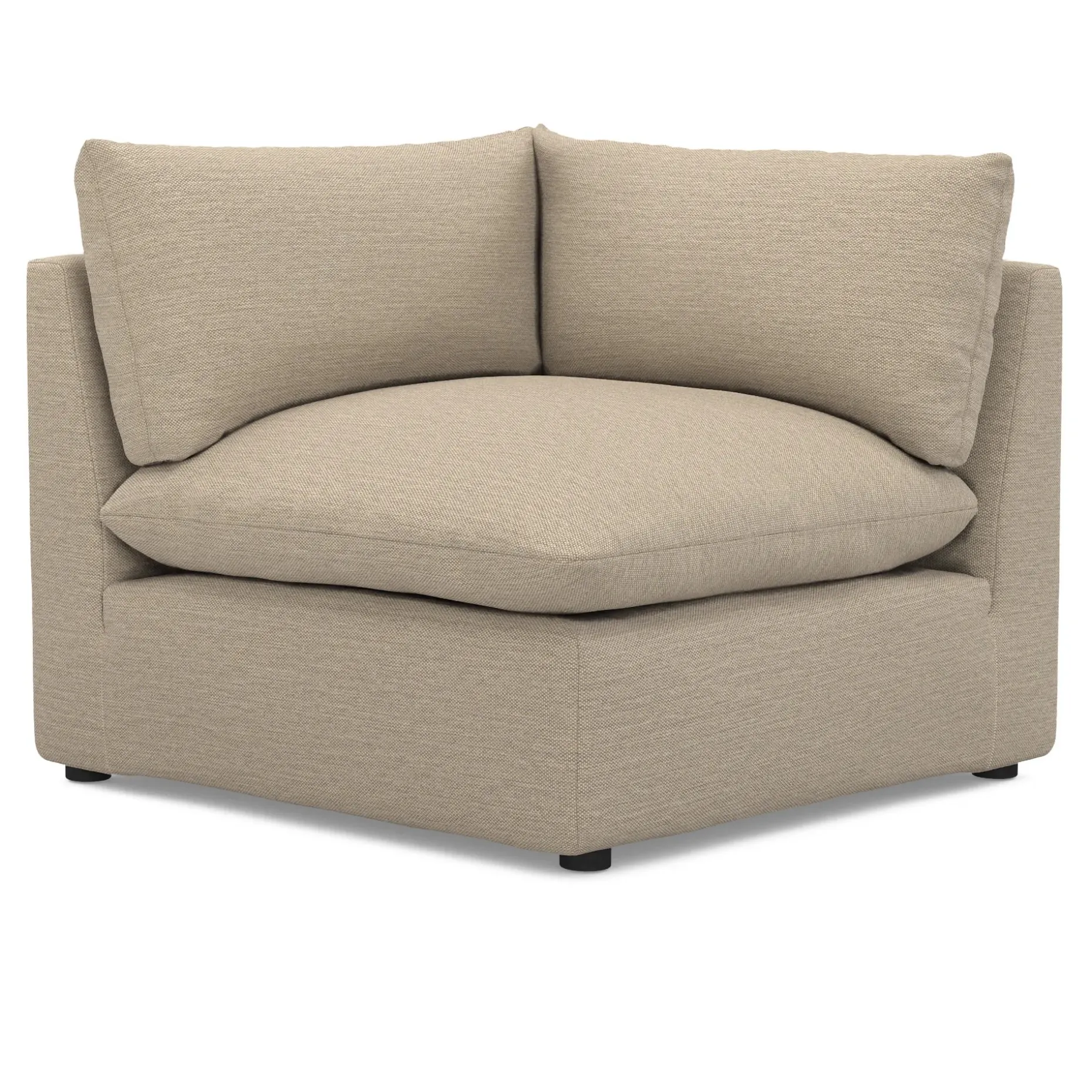 Leigh 41" Corner Chair Module - Silver Taupe