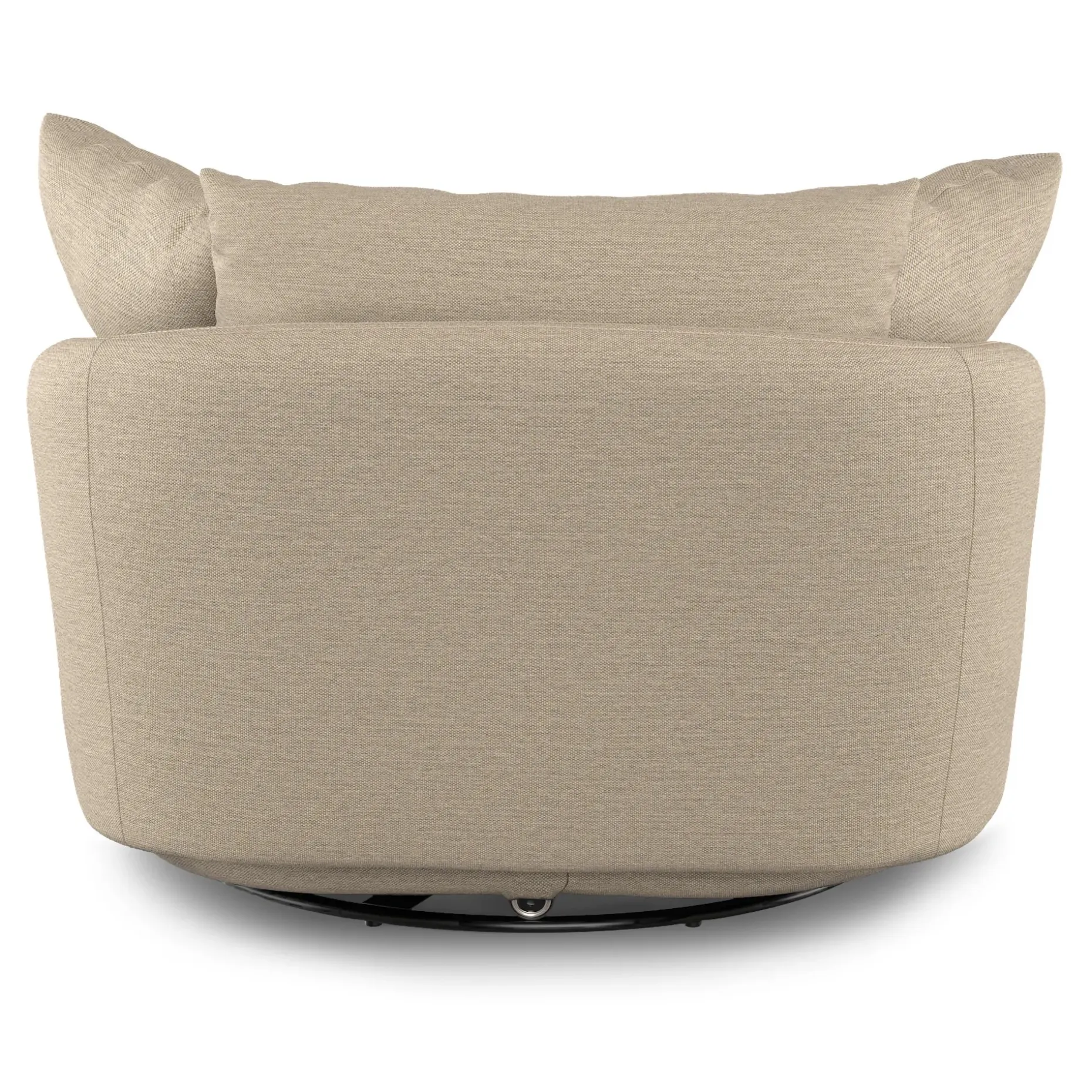 Leigh 47" Grand Swivel Lounge Chair - Silver Taupe