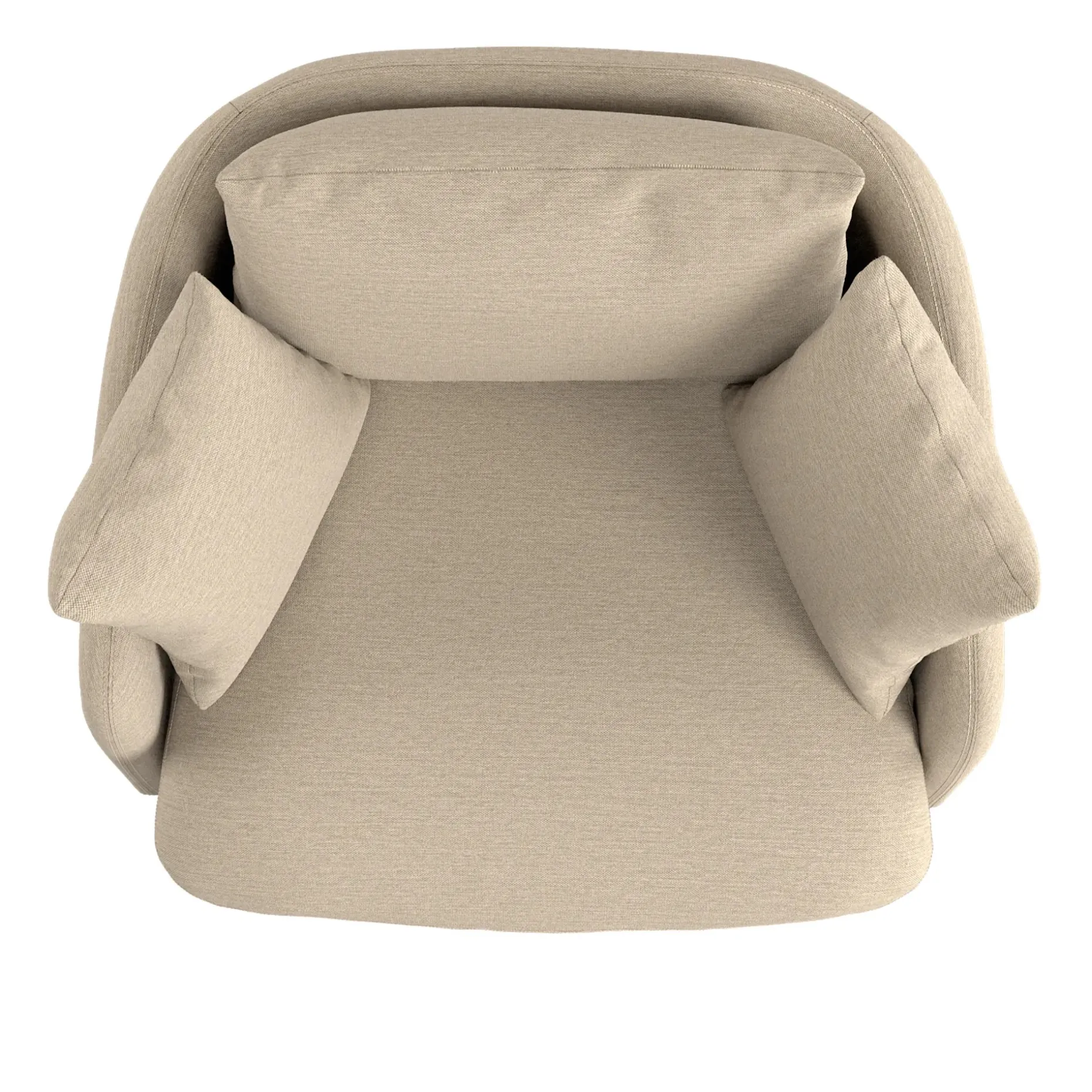 Leigh 47" Grand Swivel Lounge Chair - Silver Taupe