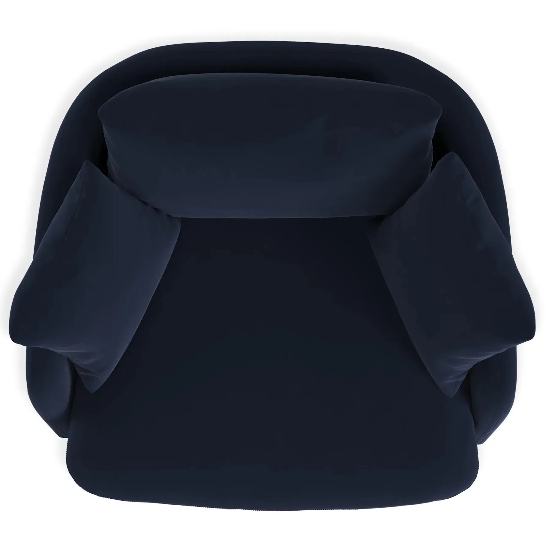Leigh 47" Grand Velvet Swivel Lounge Chair - Hale Ink