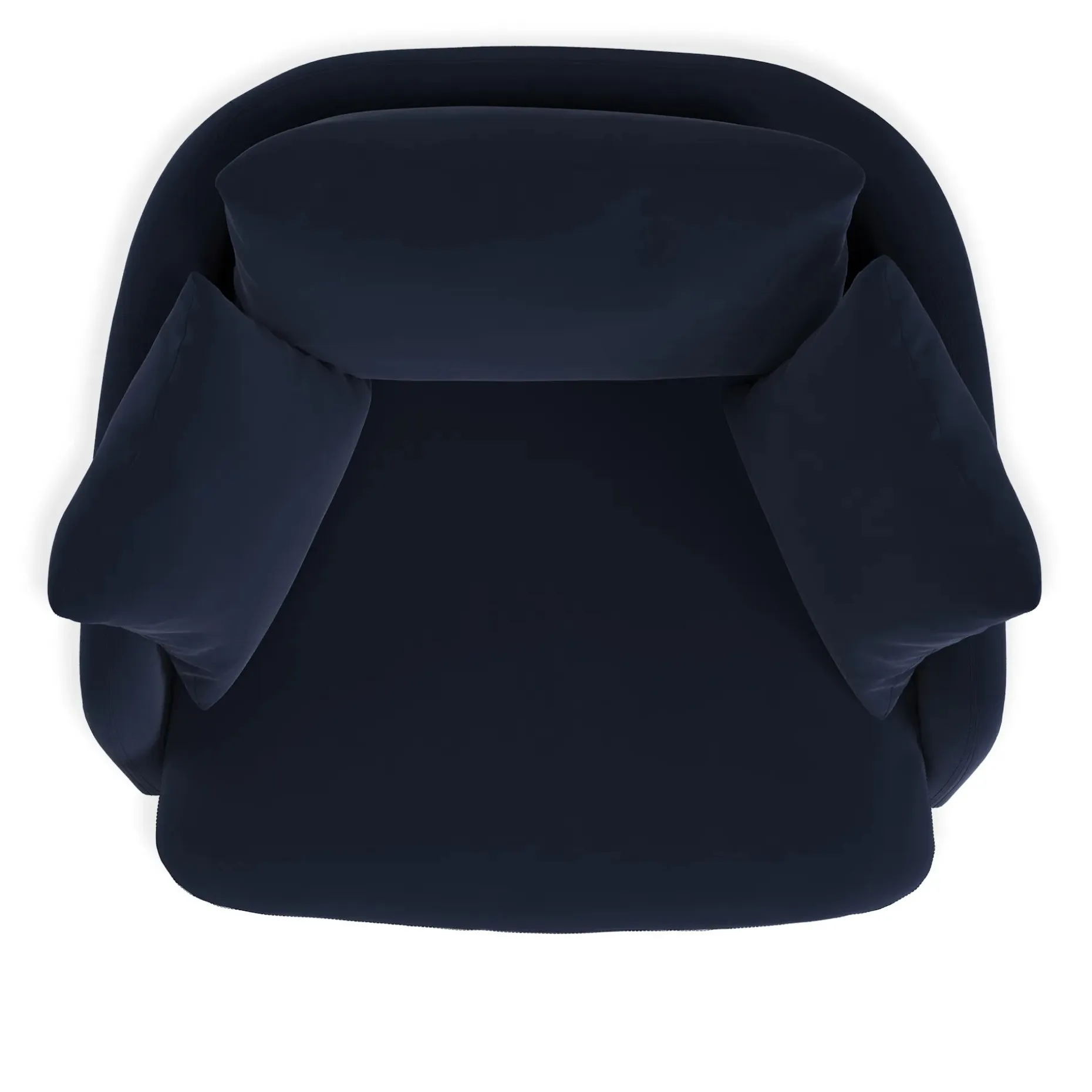 Leigh 47" Grand Velvet Swivel Lounge Chair - Hale Ink