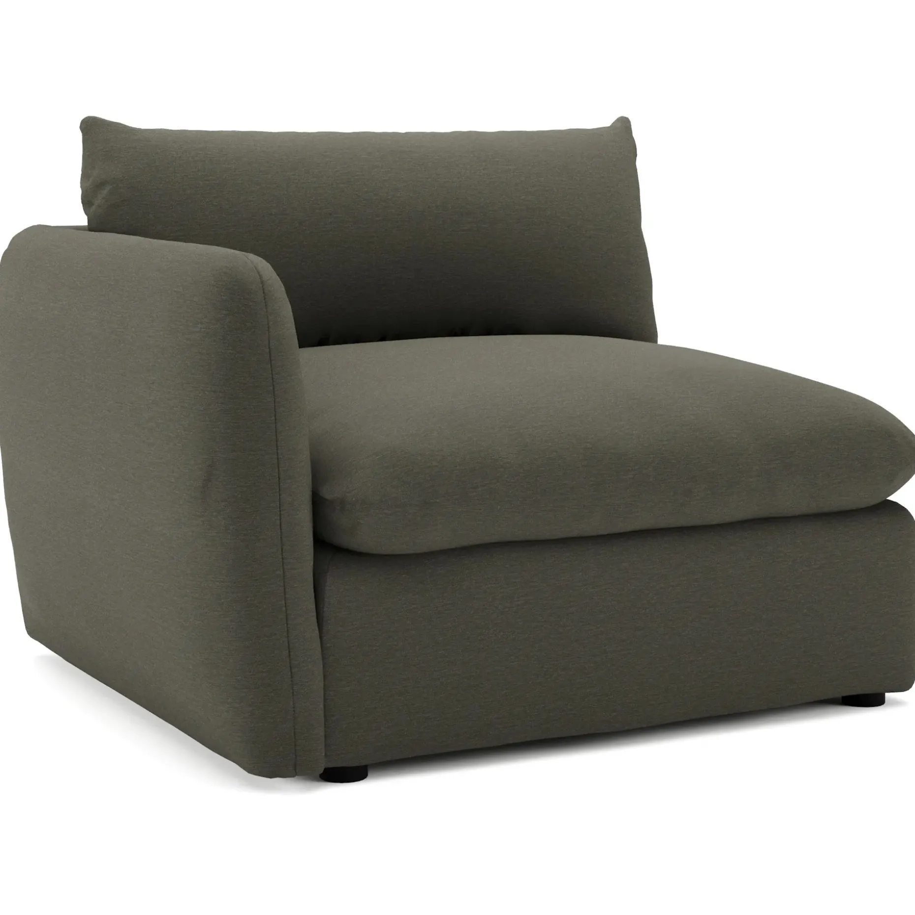 Leigh 46" Left Arm Module - Silver Moss