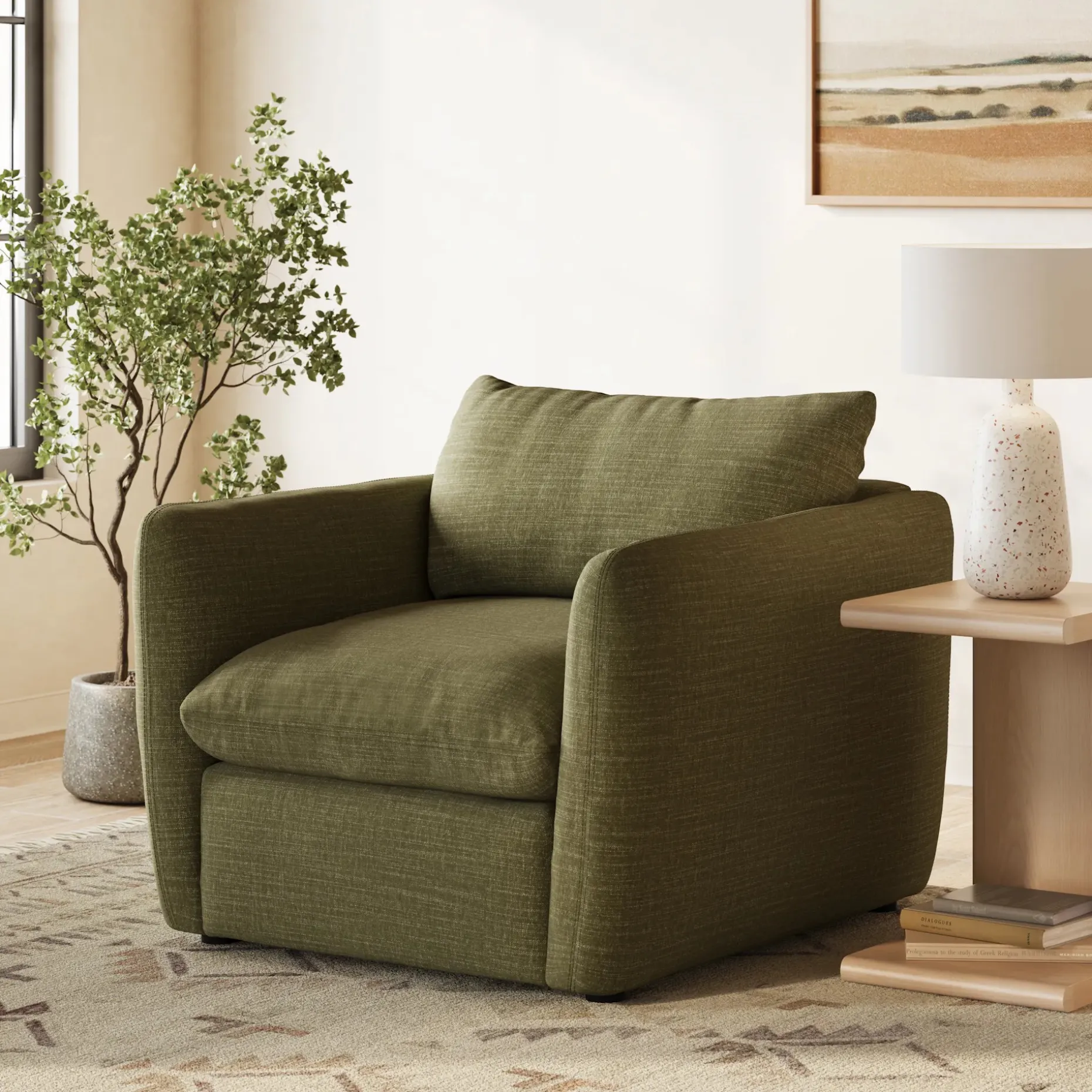 Leigh 42" Lounge Chair - Napa Moss