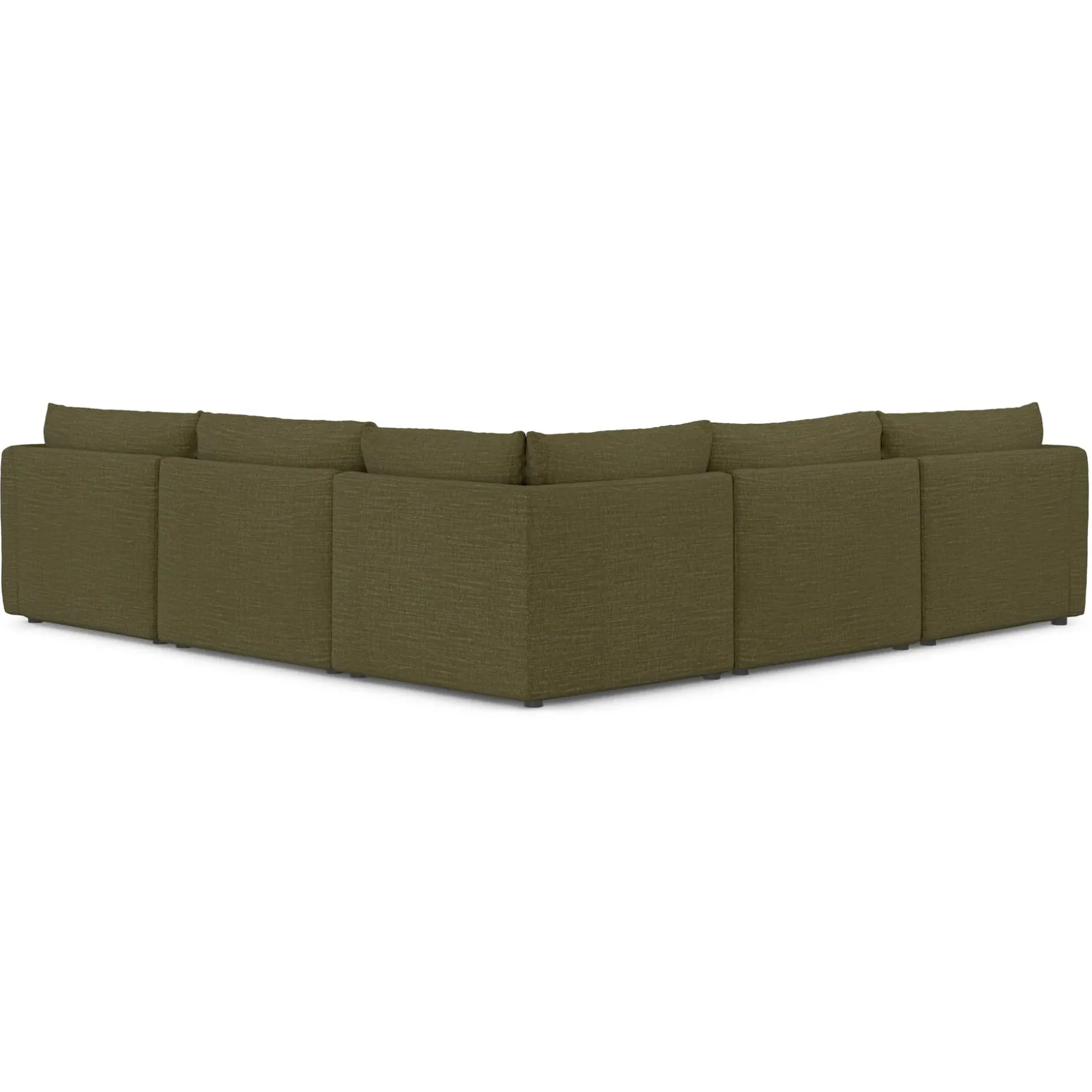 Leigh 126" Modular Corner Sectional - Napa Moss