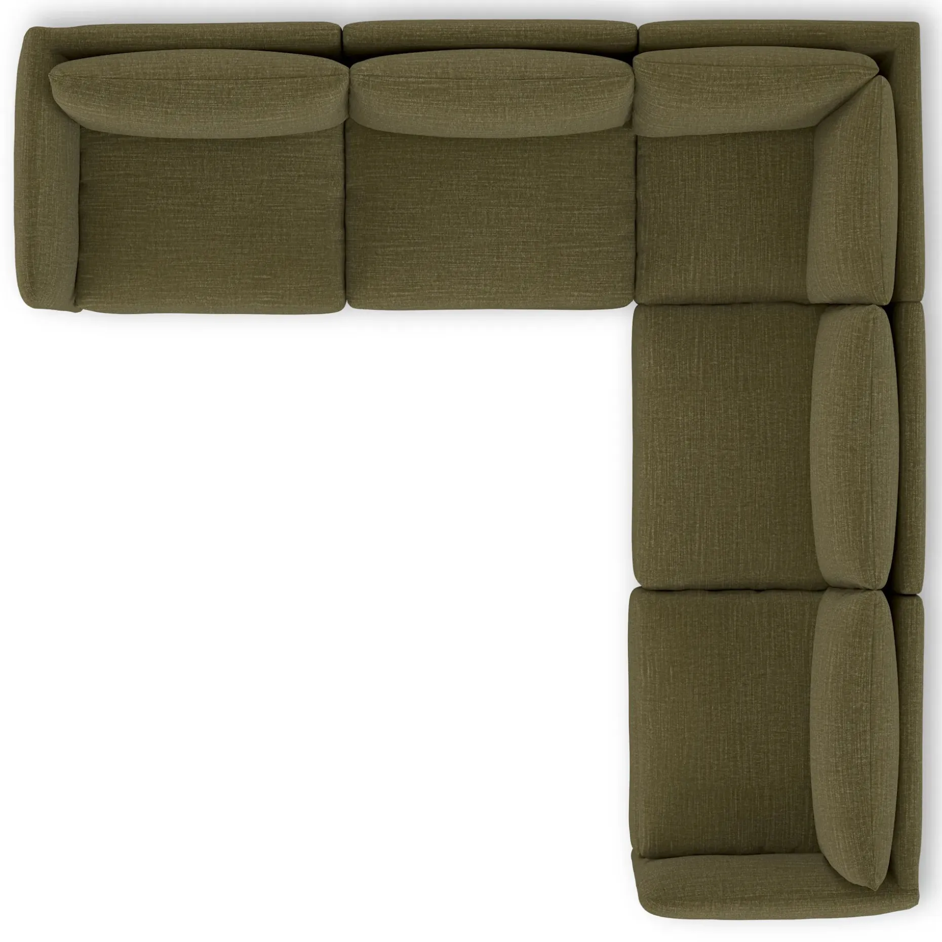Leigh 126" Modular Corner Sectional - Napa Moss