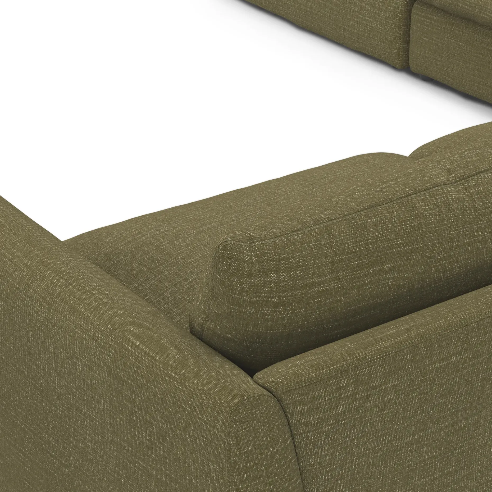 Leigh 126" Modular Corner Sectional - Napa Moss