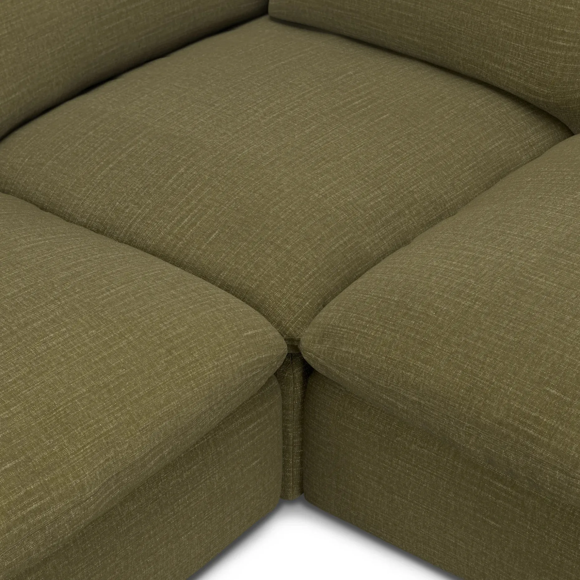 Leigh 126" Modular Corner Sectional - Napa Moss