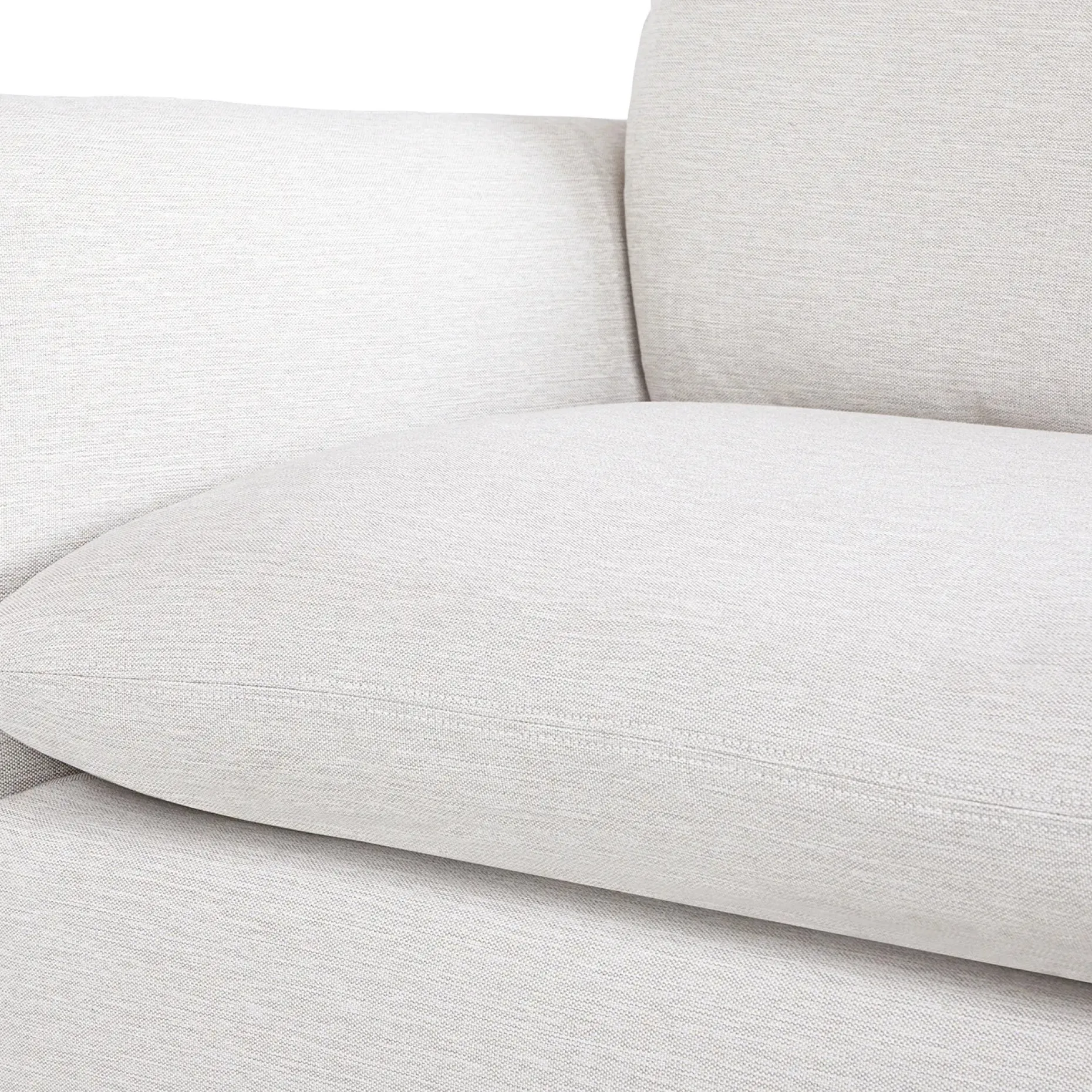 Leigh 126" Modular Corner Sectional - Silver Ivory