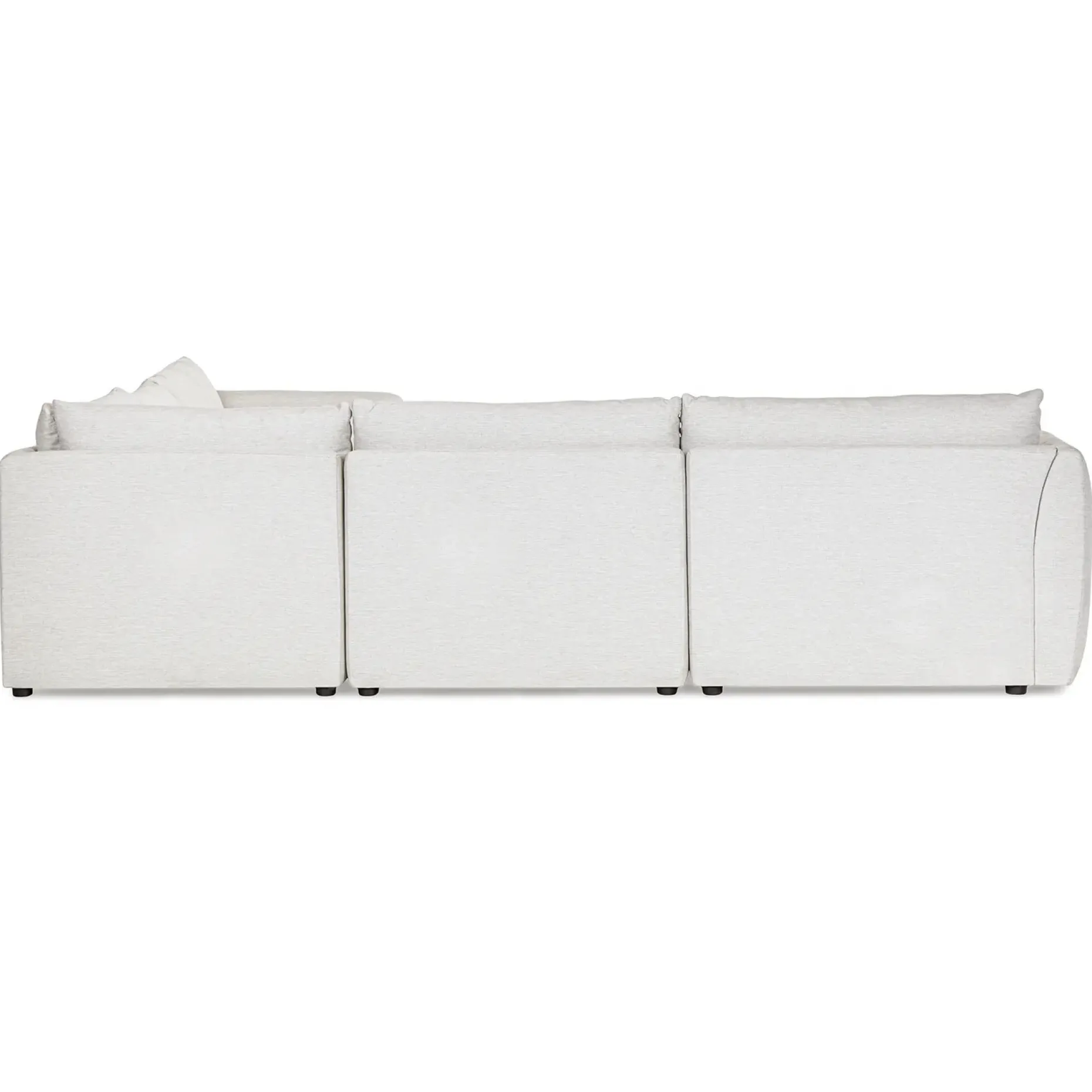 Leigh 126" Modular Corner Sectional - Silver Ivory