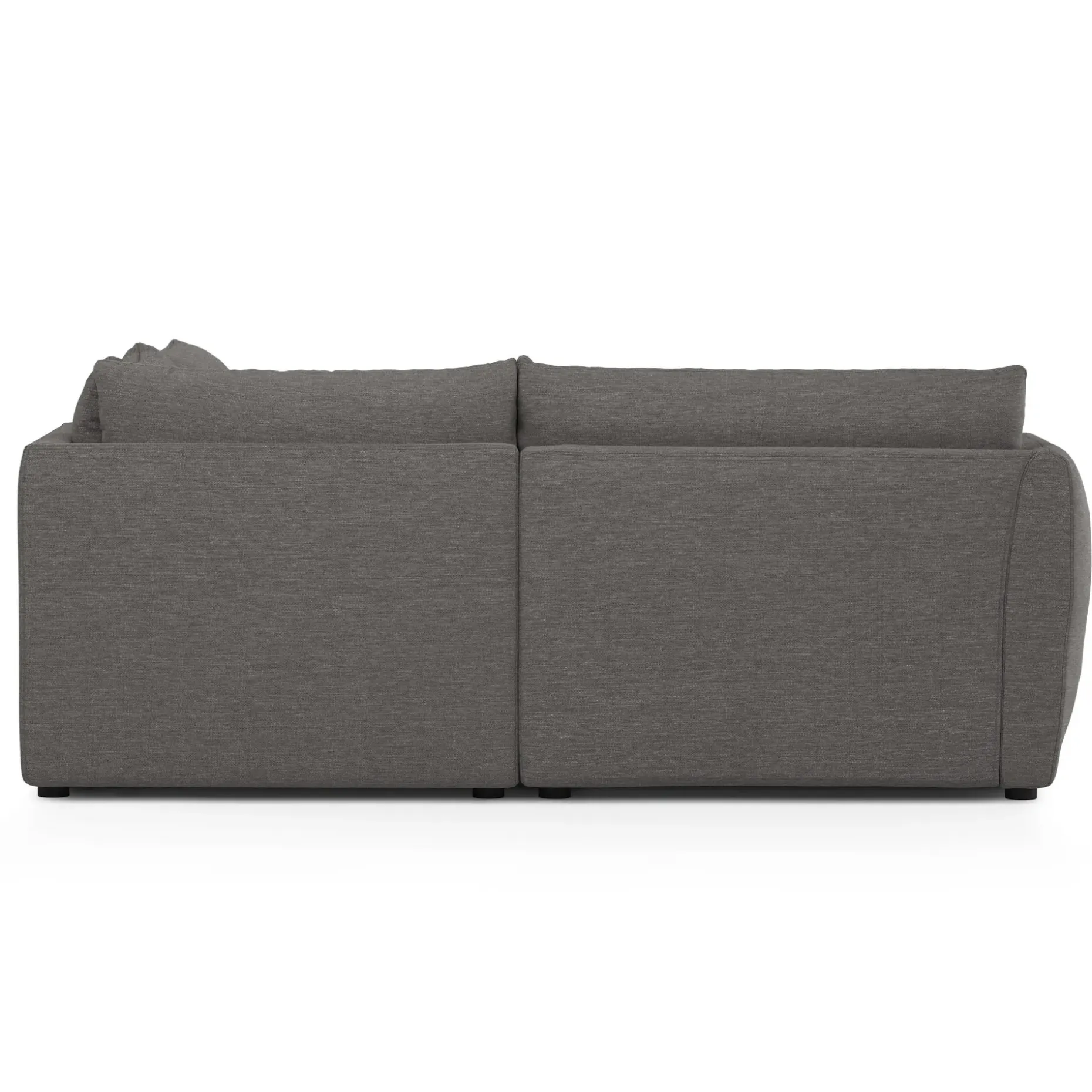 Leigh 87" Modular Corner Sectional - Silver Gray