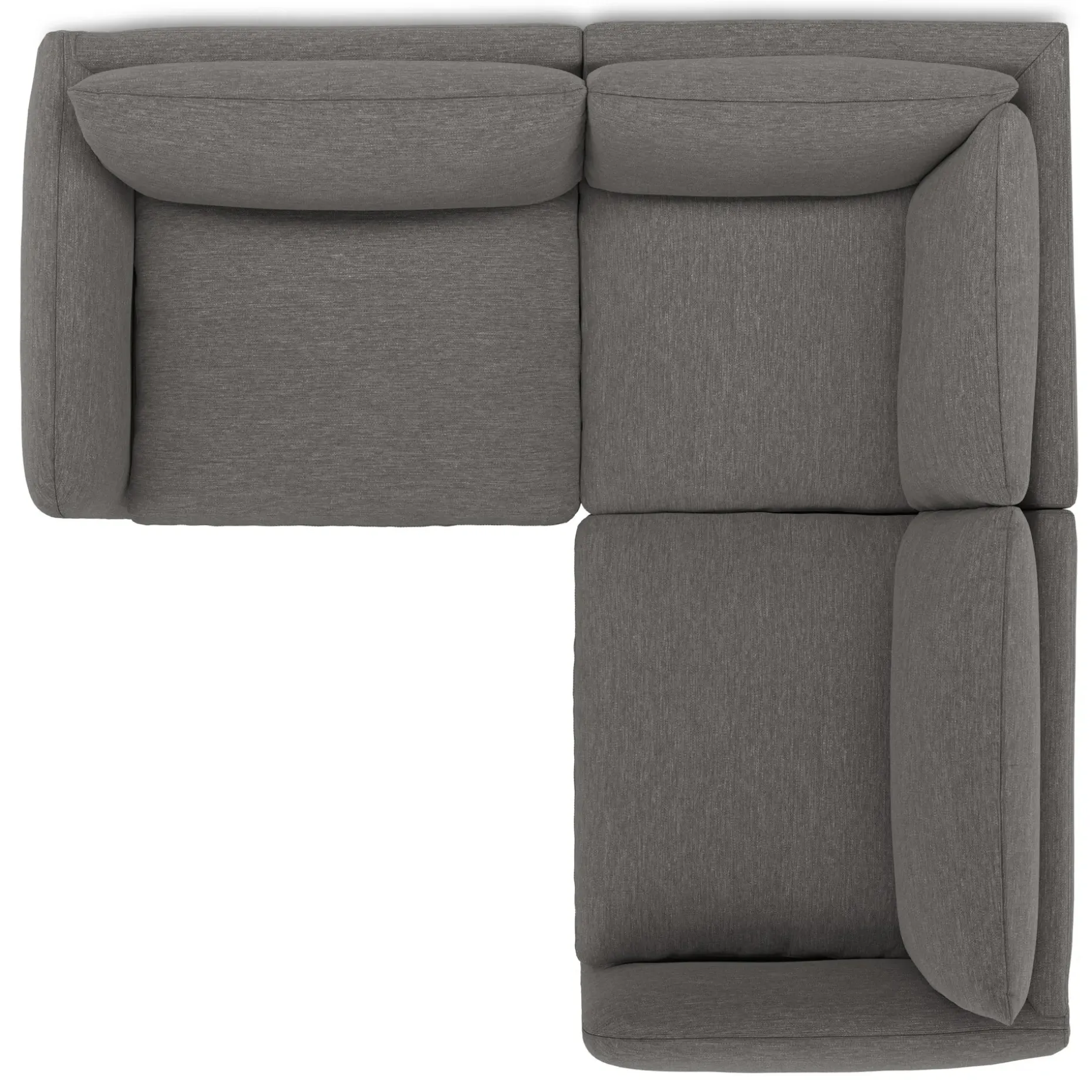 Leigh 87" Modular Corner Sectional - Silver Gray