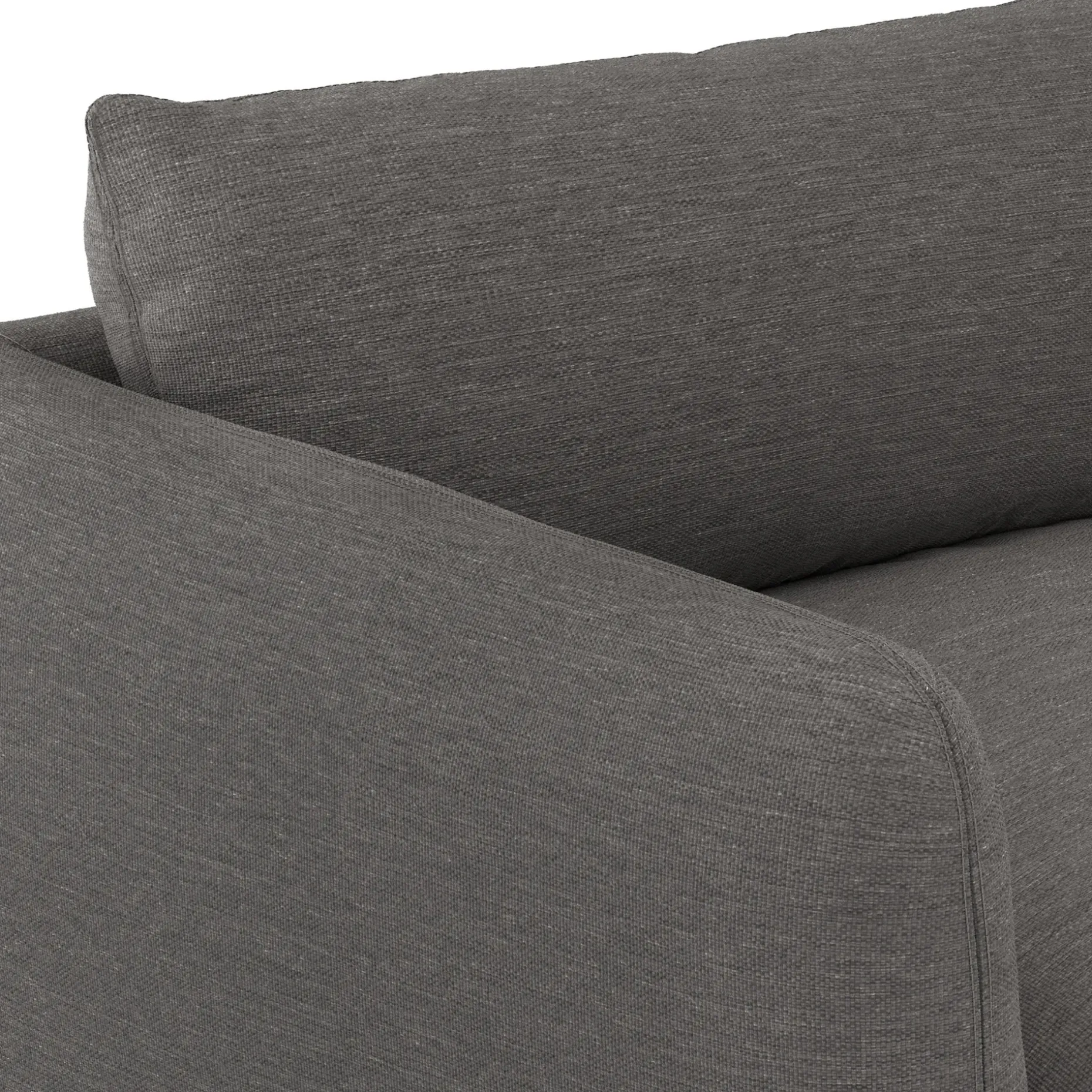 Leigh 87" Modular Corner Sectional - Silver Gray