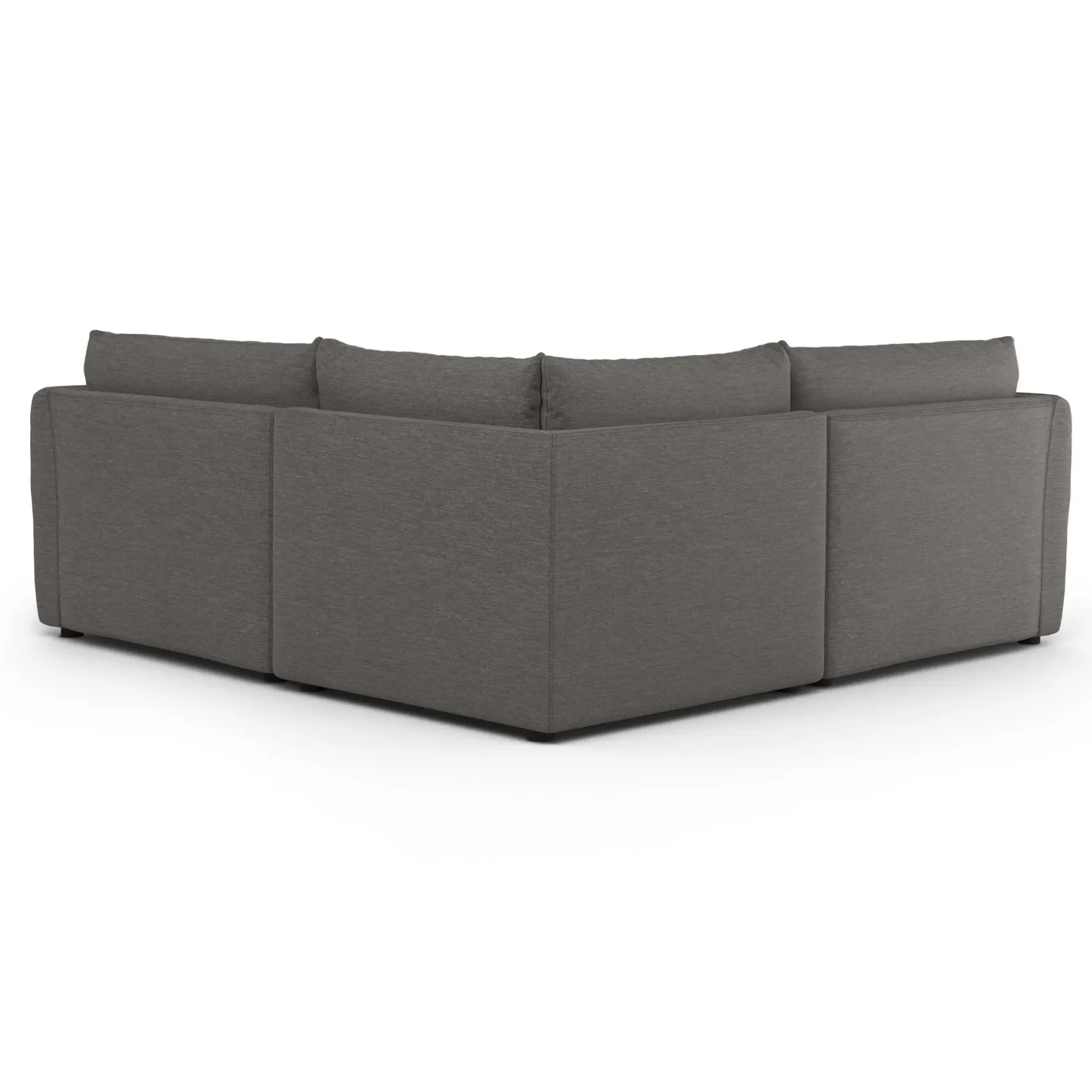 Leigh 87" Modular Corner Sectional - Silver Gray