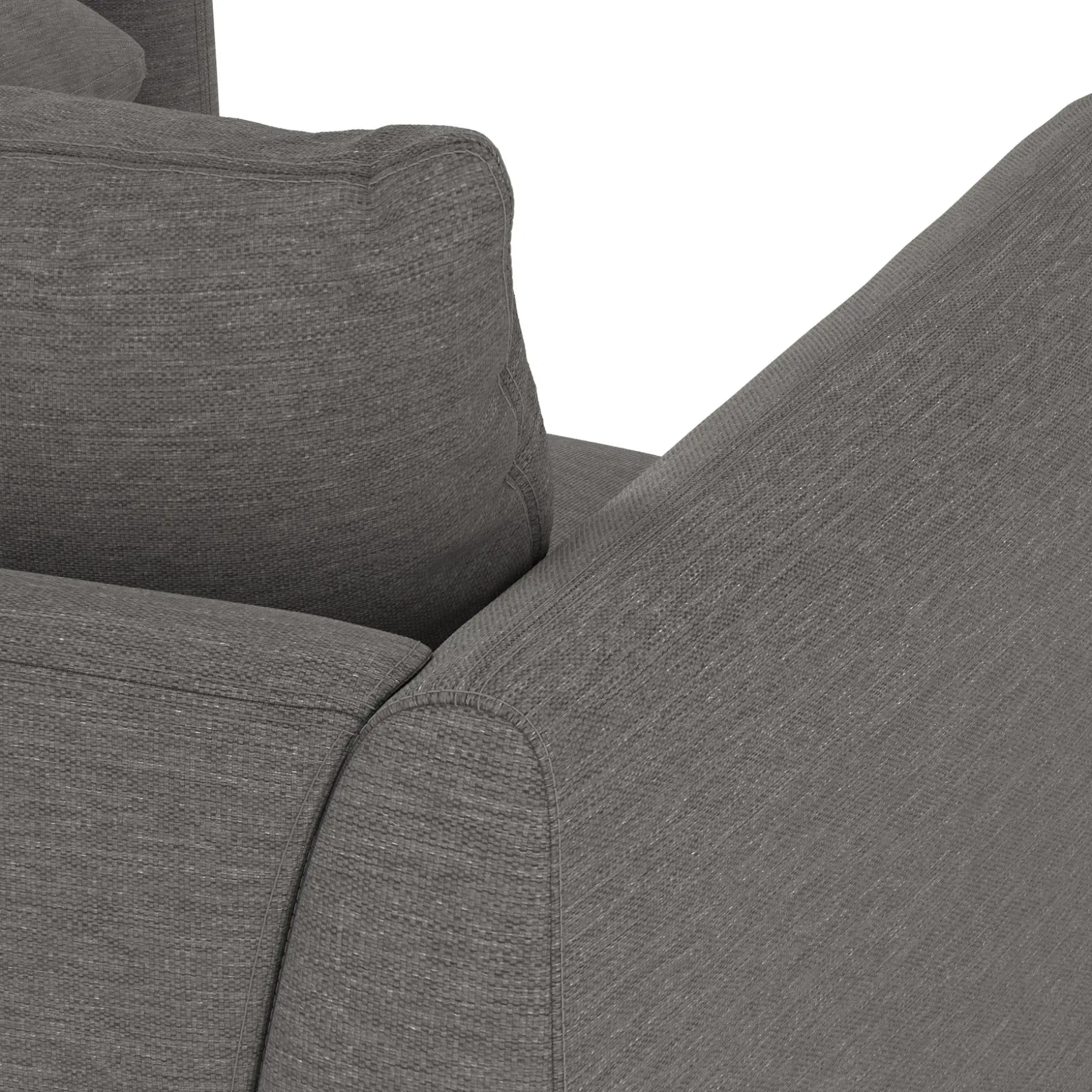 Leigh 87" Modular Corner Sectional - Silver Gray