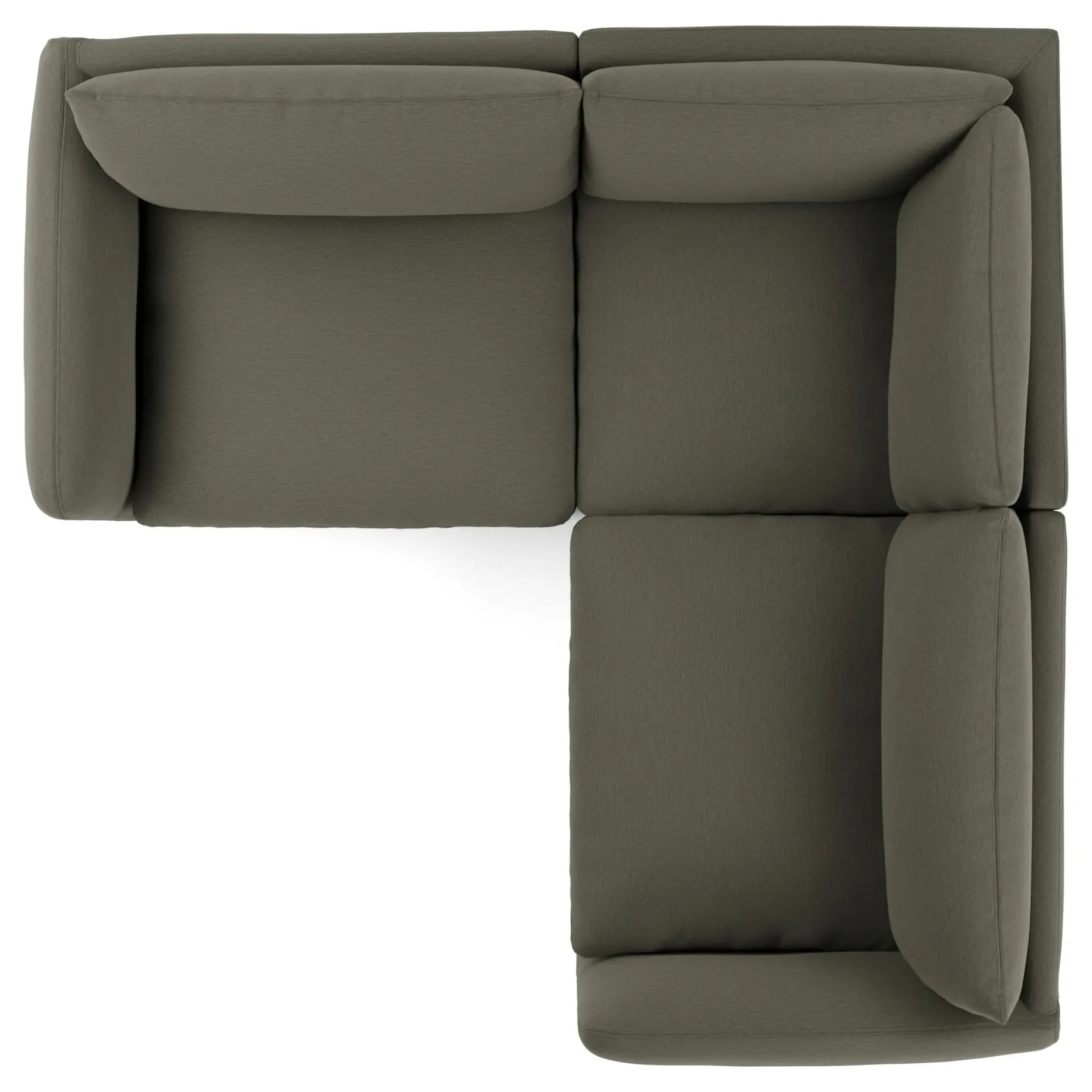 Leigh 87" Modular Corner Sectional - Silver Moss
