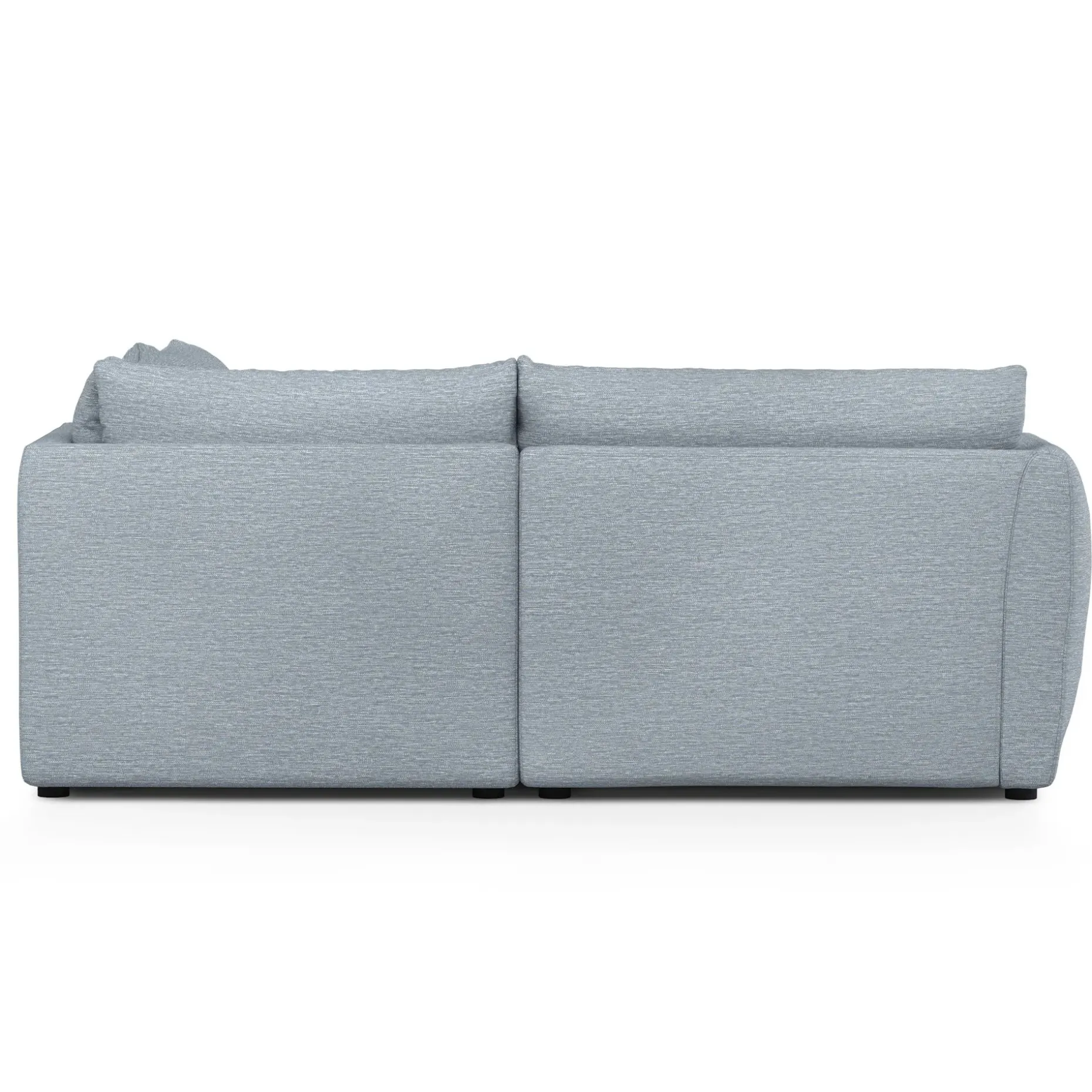 Leigh 87" Modular Corner Sectional - Silver Light Blue