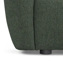 Leigh 126" Modular L Sectional - Green Wool Bouclé