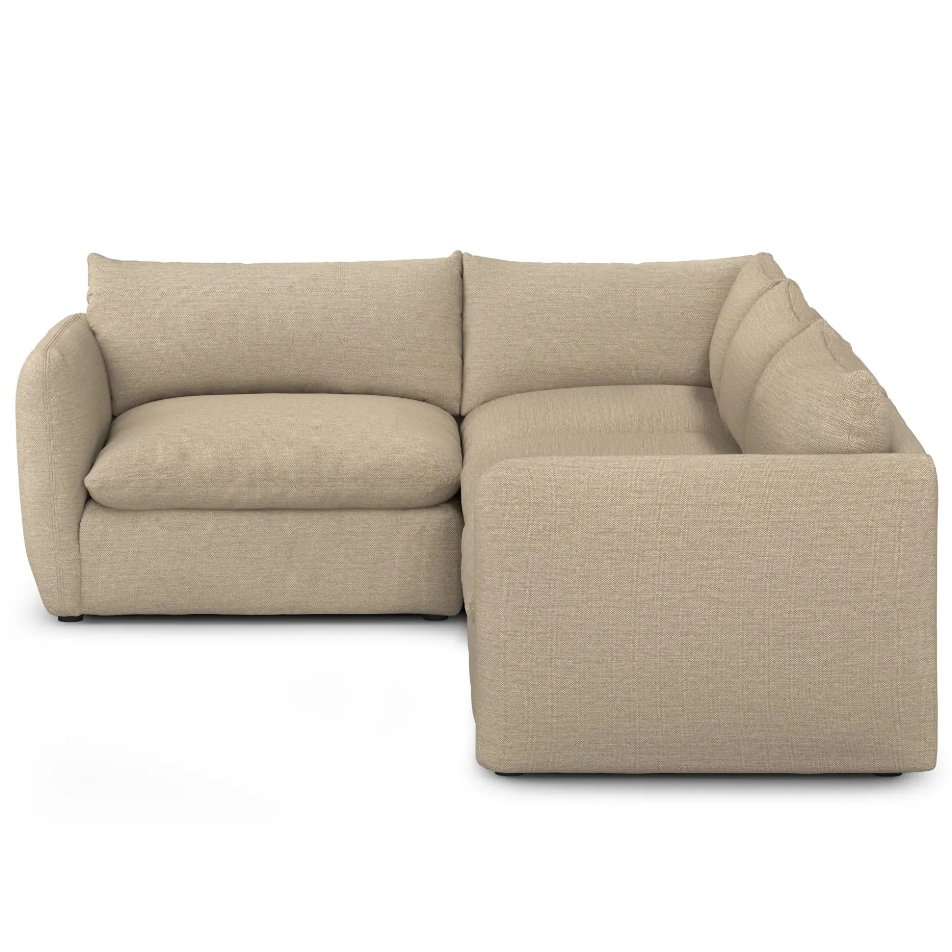 Leigh 126" Modular L Sectional - Silver Taupe
