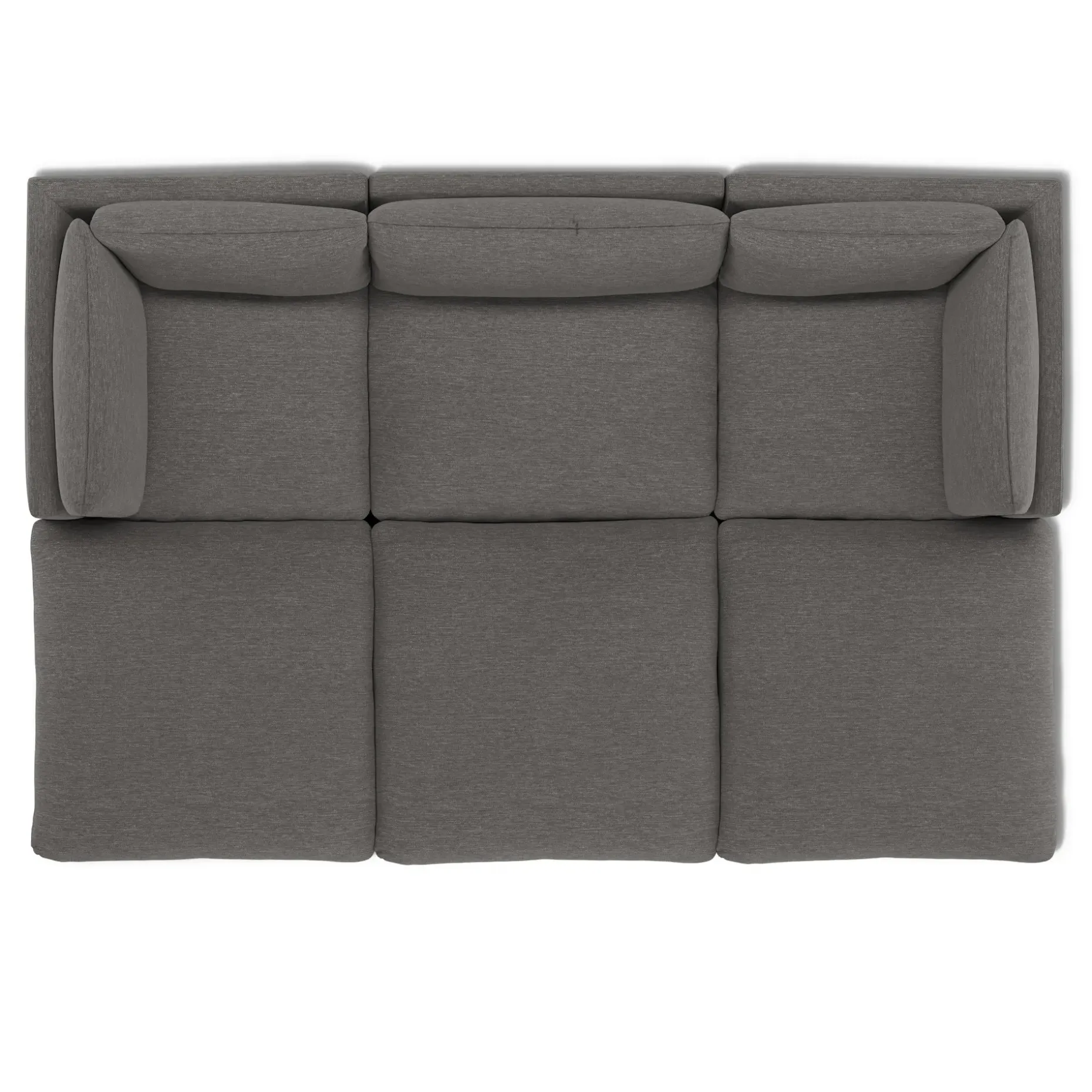 Leigh 121.5" Modular Open Pit Sectional - Silver Gray