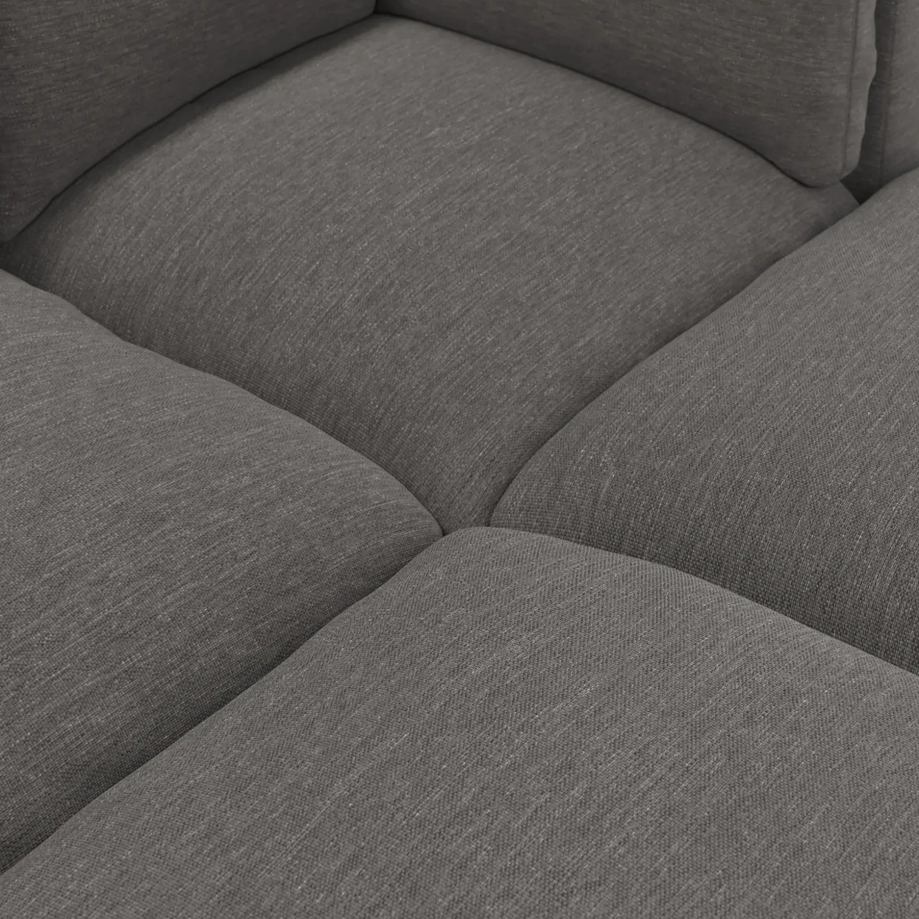 Leigh 121.5" Modular Open Pit Sectional - Silver Gray
