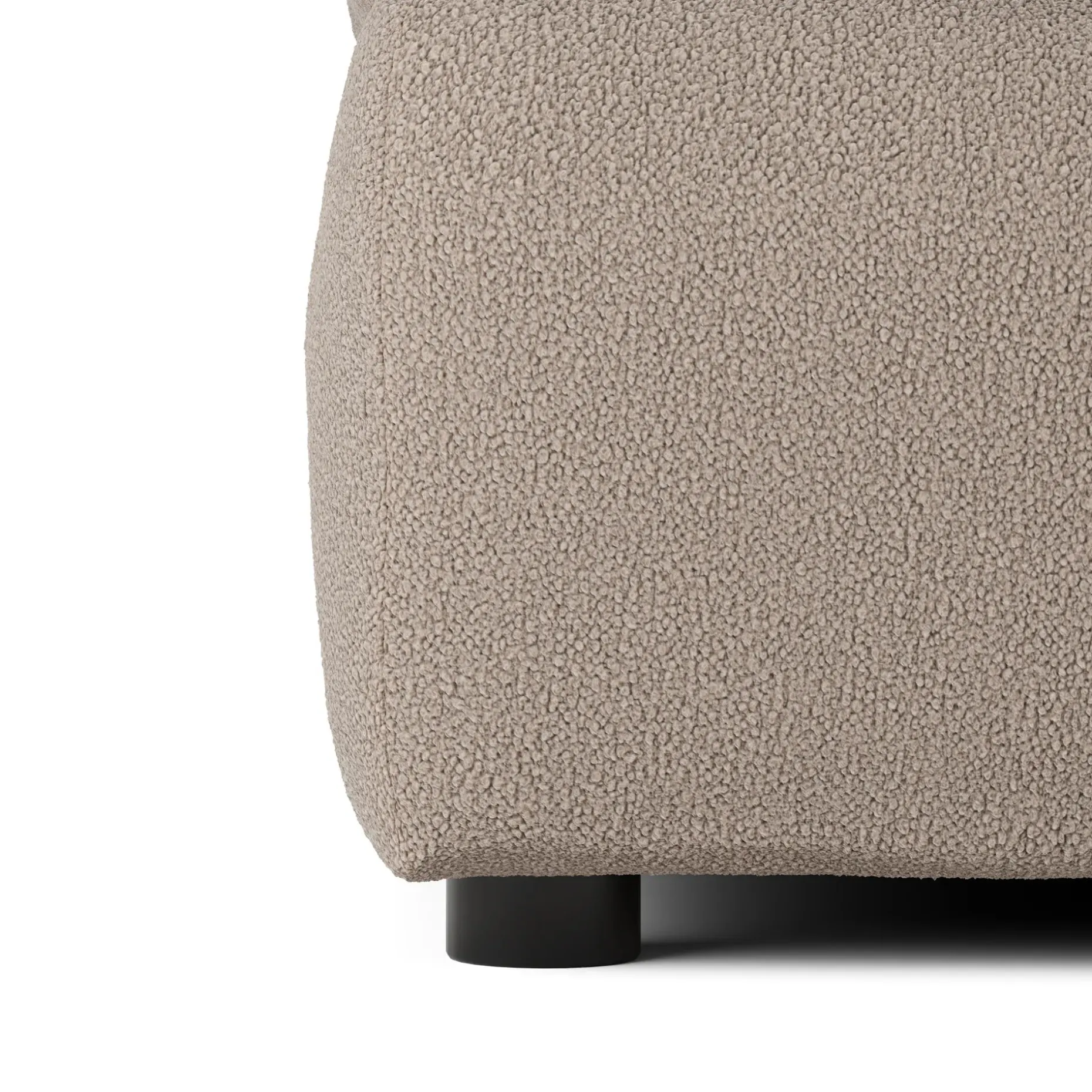 Leigh 121.5" Modular 3-Seater U-Shaped Sectional - Sandstone Wool Bouclé