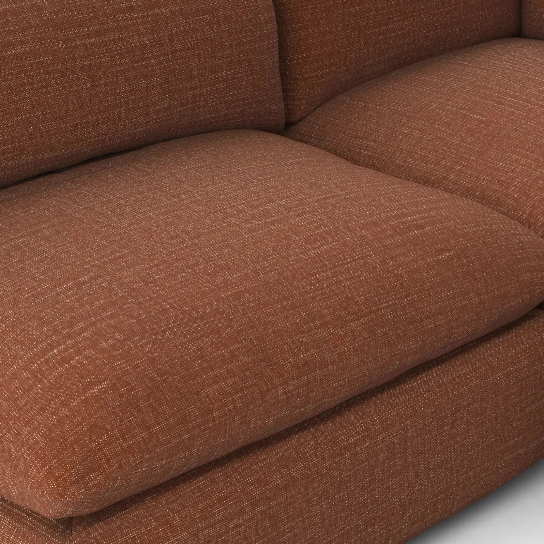 Leigh 121.5" Modular 5-Seater U-Shaped Sectional - Napa Rust