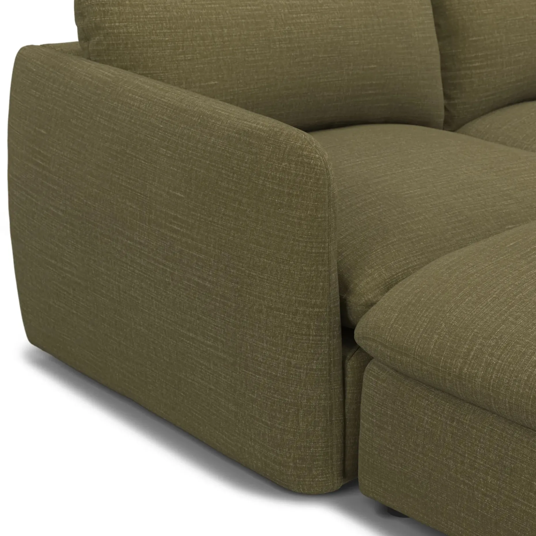 Leigh 131.5" Modular Sectional - Napa Moss