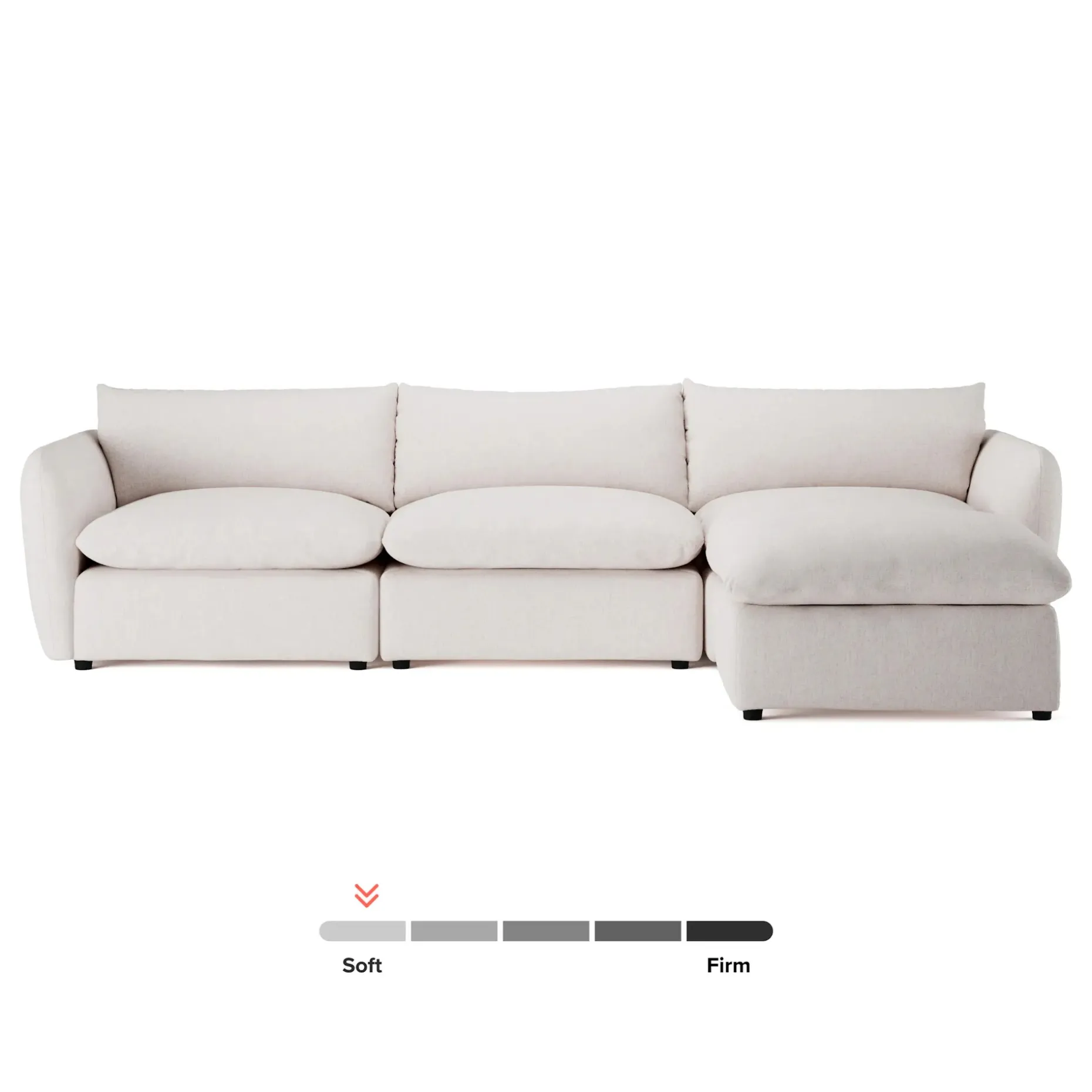 Leigh 131.5" Modular Sectional - Napa White